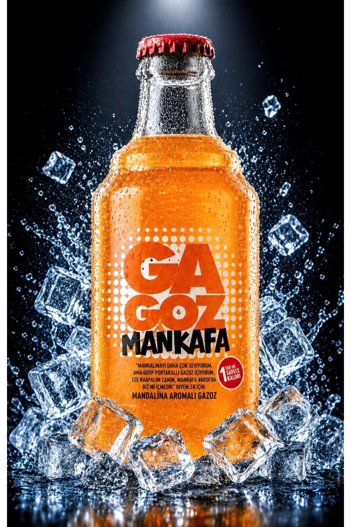 GA GOZ Mankafa Mandalina Aromalı Özel Seri Gazoz - Cam Şişe 250 ml