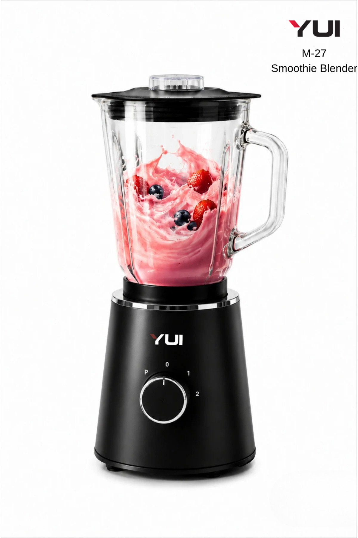 M27 1000W Personal Smoothie Blender with Glass Reservoir Black