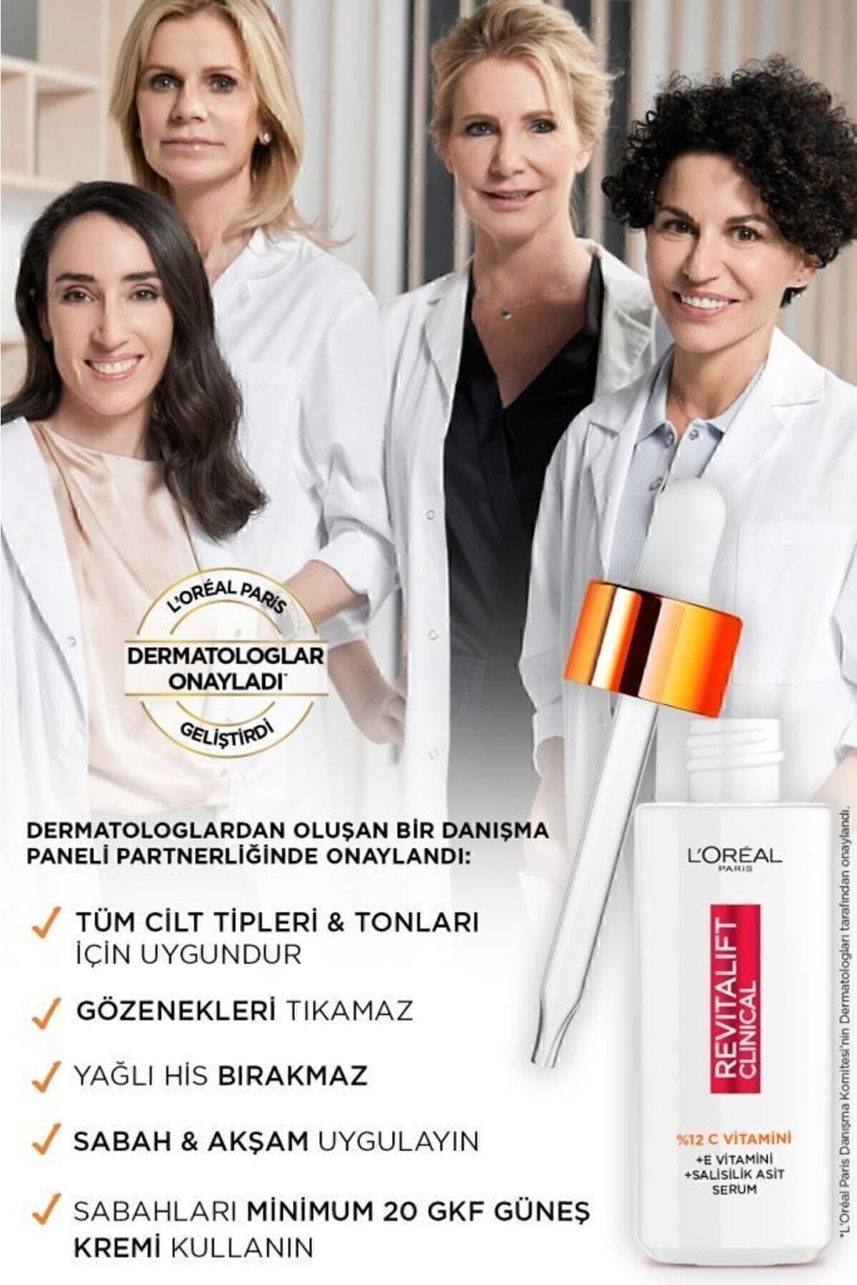 Revitalift Clinical %12 Saf C Vitamini Aydınlatıcı, Ton Eşitleyici, Gözenek Karşıtı Serum 30 ml — 3600524069780 — تصویر 7 از 7