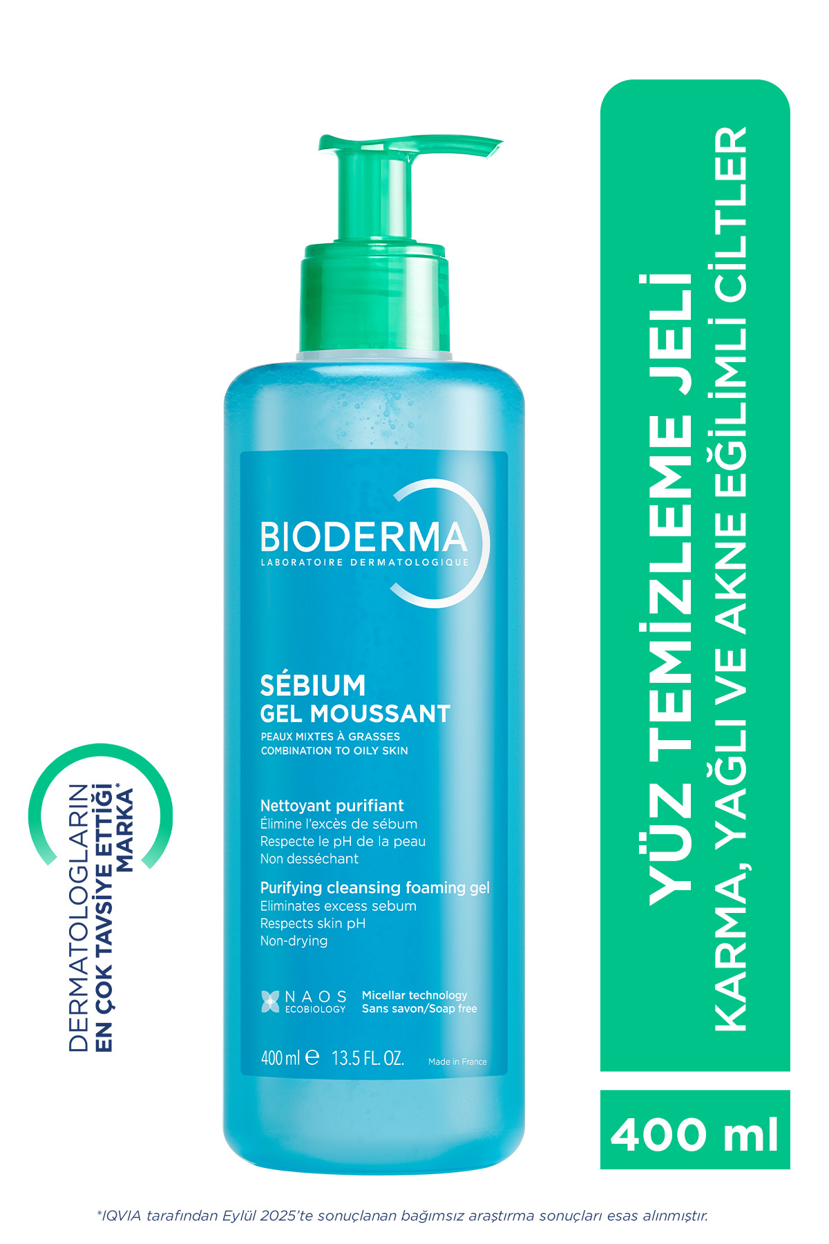 Sebium Köpüren Jel 400 ml — Karma&Yağlı Ciltler İçin Temizleyici — تصویر 1 از 1