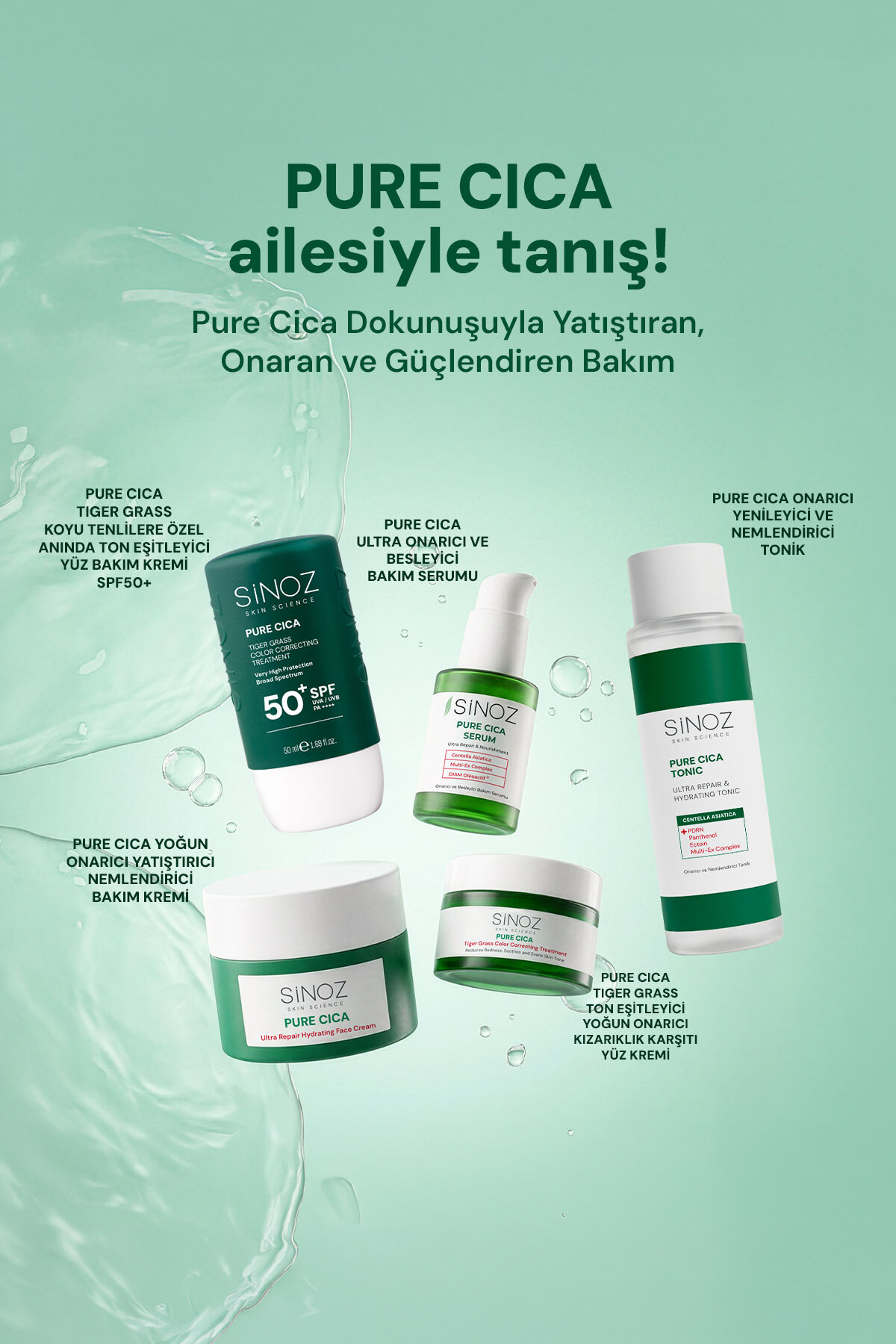 Pure Cica Tiger Grass Anında Ton Eşitleyici Onarıcı Yüz Bakım Kremi 15 ml — ST9239 — تصویر 11 از 11