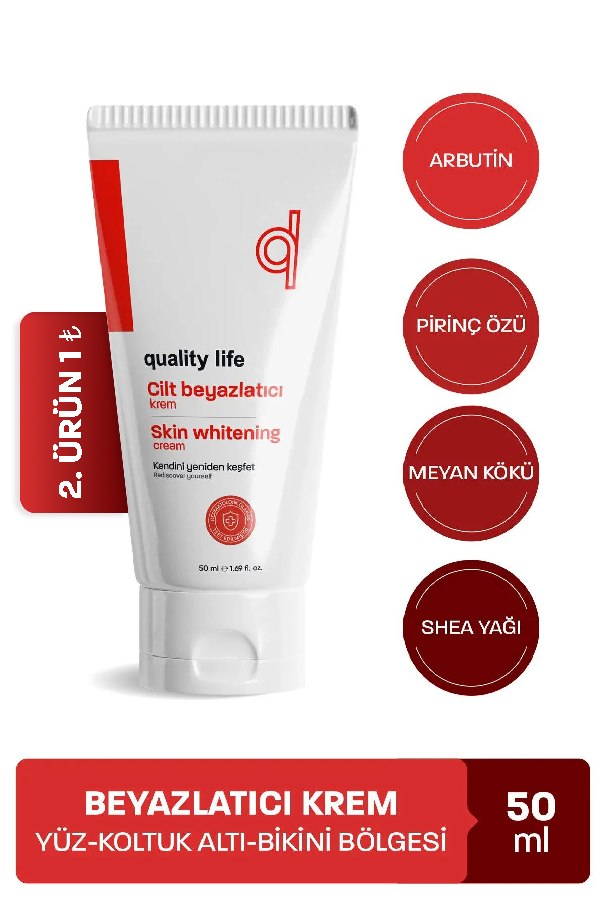 Quality Life Beyazlatıcı Krem Cilt Yüz Koltuk Altı Bikini Bölgesi Dirsek Beyazlatma Genital Özel Bölge Kararması — ozel kararmalar için beyazlaştırıcı