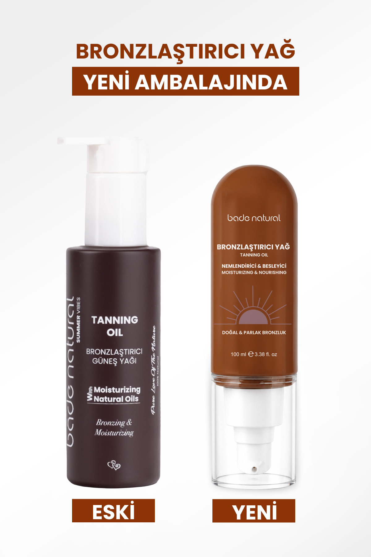 Bronzlaştırıcı Ve Nemlendirici Güneş Yağı %100 Doğal 100 ml — BN-012 — تصویر 7 از 8