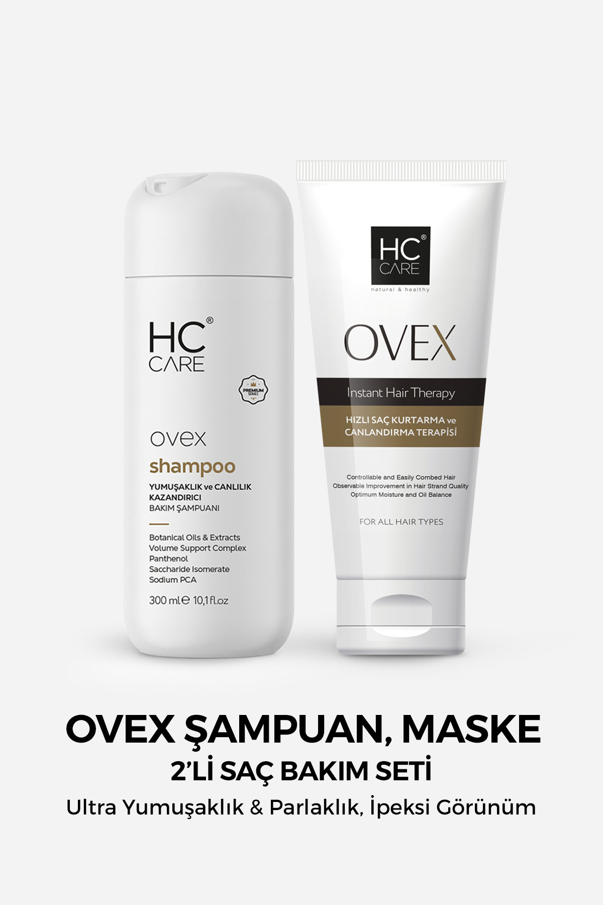 HC Care HC Ovex Şampuan, Ovex Maske 2'li Saç Bakım Seti — TYCCSF7W1N172477294412981