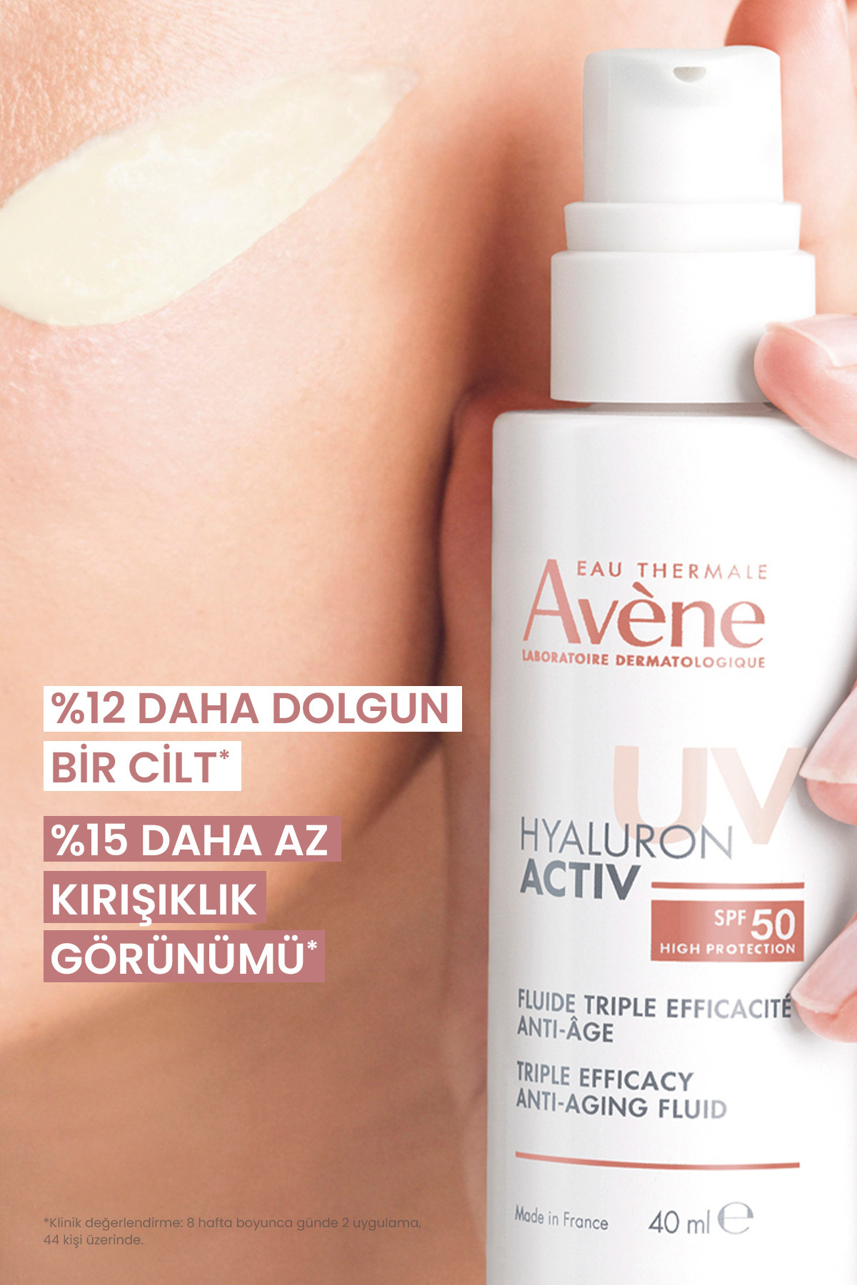 Hyaluron Activ UV SPF50 Yaşlanma Karşıtı Bakım Kremi 40 ml — AVN — تصویر 5 از 8