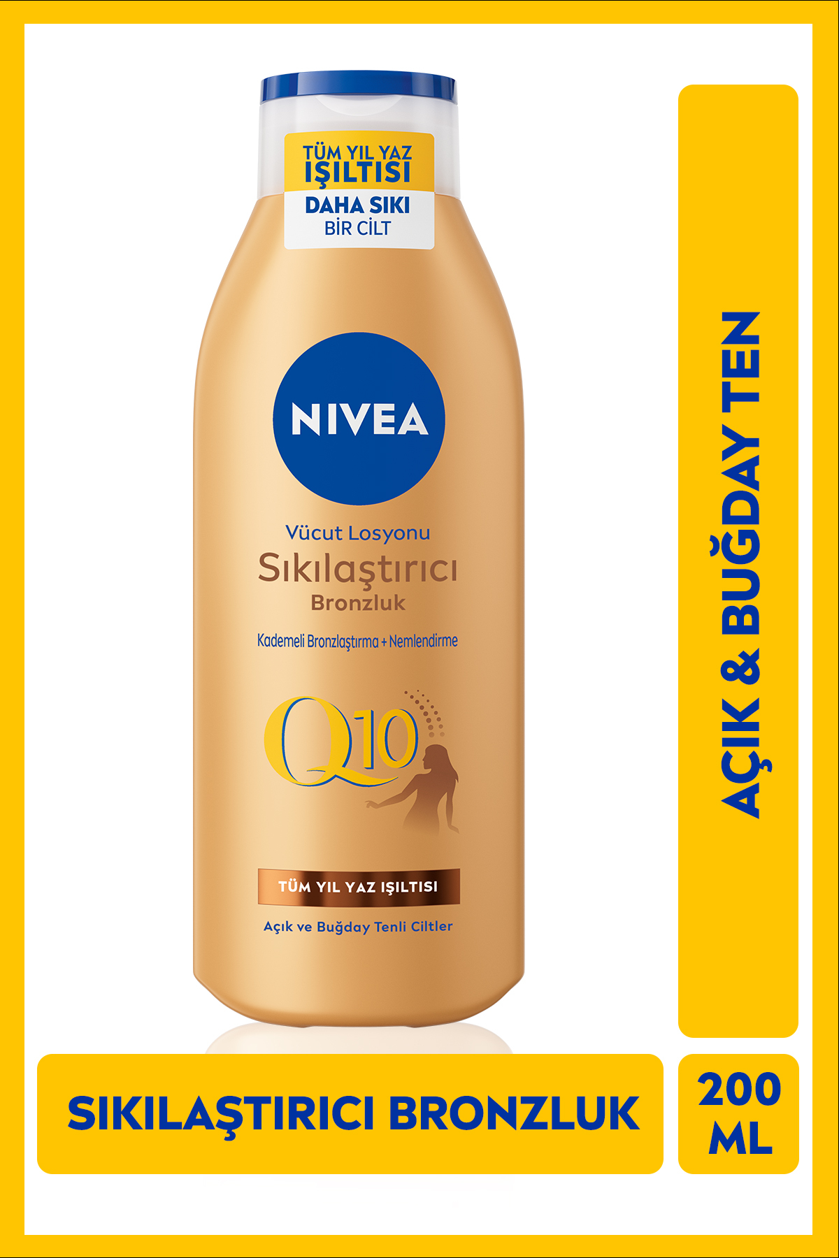 Sun Güneş Sonrası Nemlendirici 200ml Ve Q10 Sıkılaştırıcı Bronzluk Vücut Losyonu 200ml, Çanta Hediye — SET.NVE.1059 — تصویر 3 از 7