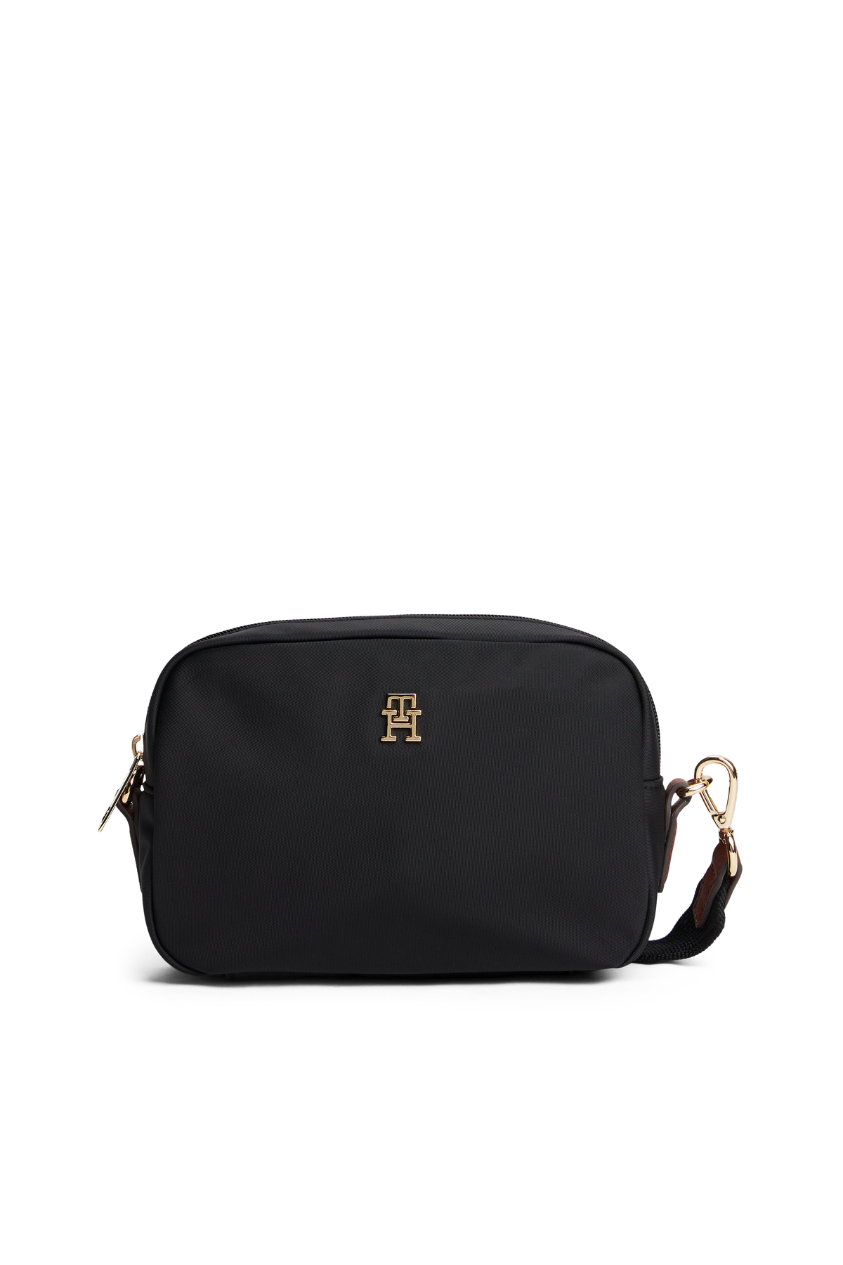 Kadın Ayarlanabilir Omuz Askılı TH Monogram Logolu Siyah Çanta Tommy Hilfiger تامی هیلفیگر اورجینال - تصویر 5