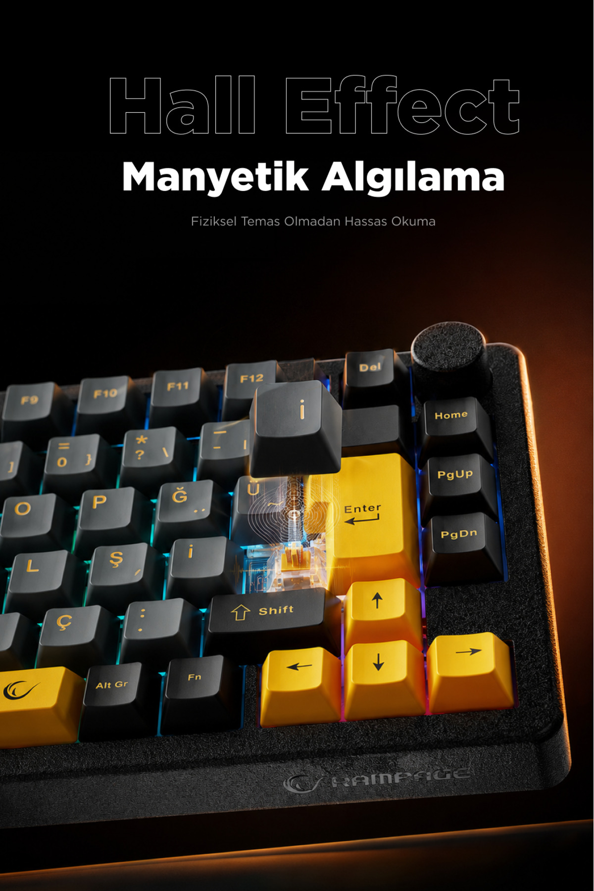 Rampage ZENITH STUG Aluminum Siyah Hot Swap 8000 Hz Gasket