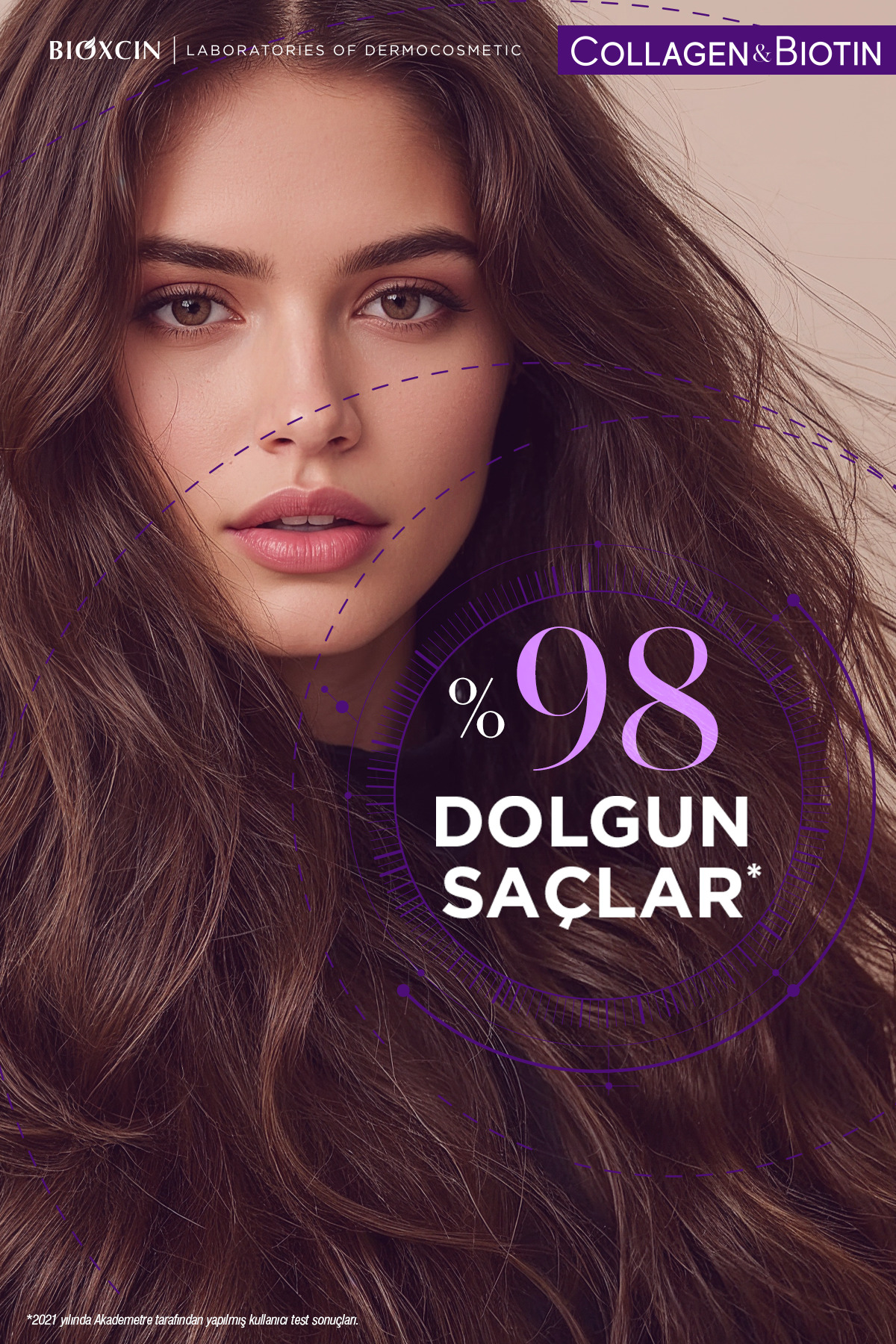 Collagen & Biotin Hacim Şampuanı + Sıvı Saç Kremi (Hacim Verici, Dolgunlaştırıcı İçerikli) — B10301 — تصویر 5 از 5