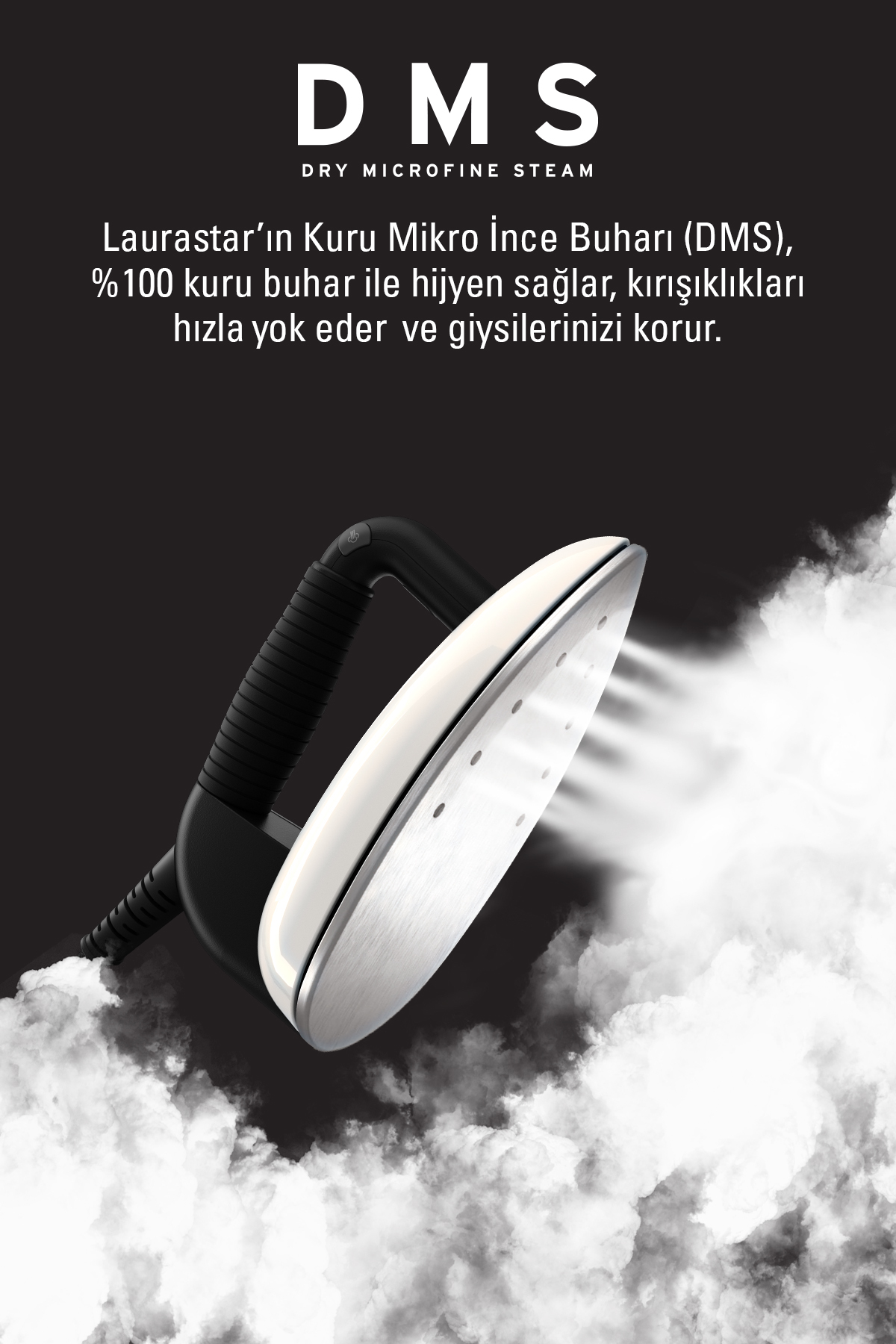 Lift Buhar Kazanlı Ütü - Beyaz (%100 Kuru Buhar Teknolojisi, %50 Zaman Tasarrufu) 3