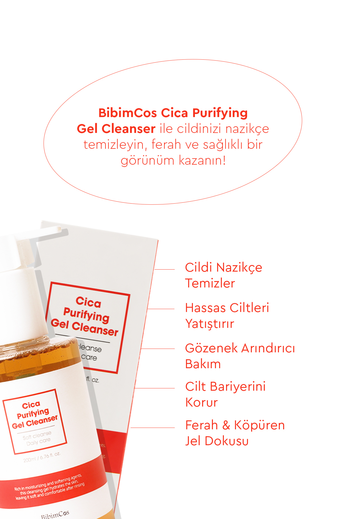 Cica Purifying Gel Cleanser 200ml - Yatıştırıcı & Arındırıcı Temizleme Jeli — 2204270 — تصویر 4 از 7