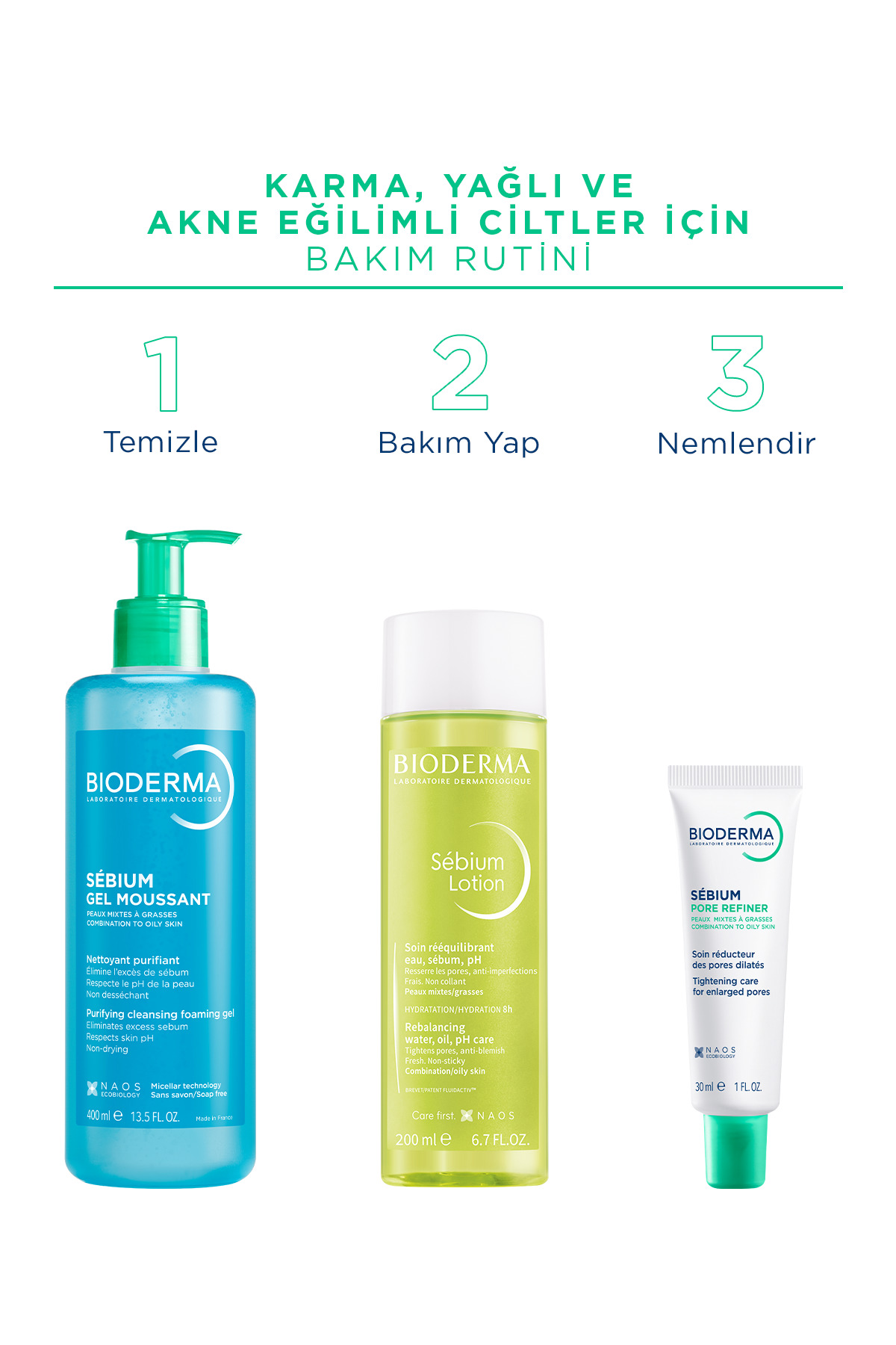 Sebium Foaming Gel Yüz Temizleme Jeli 400 ml İkiz Set — 8699956510460 — تصویر 9 از 9