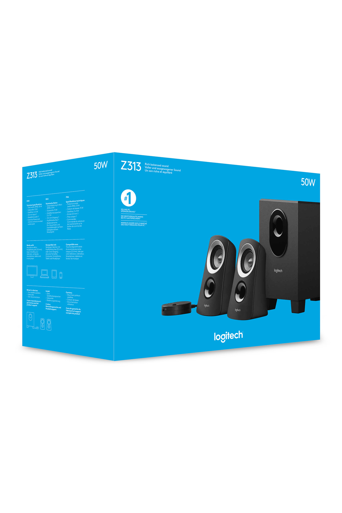 Z313 2+1 Siyah 25w RMS Hoparlör 980-000413 5