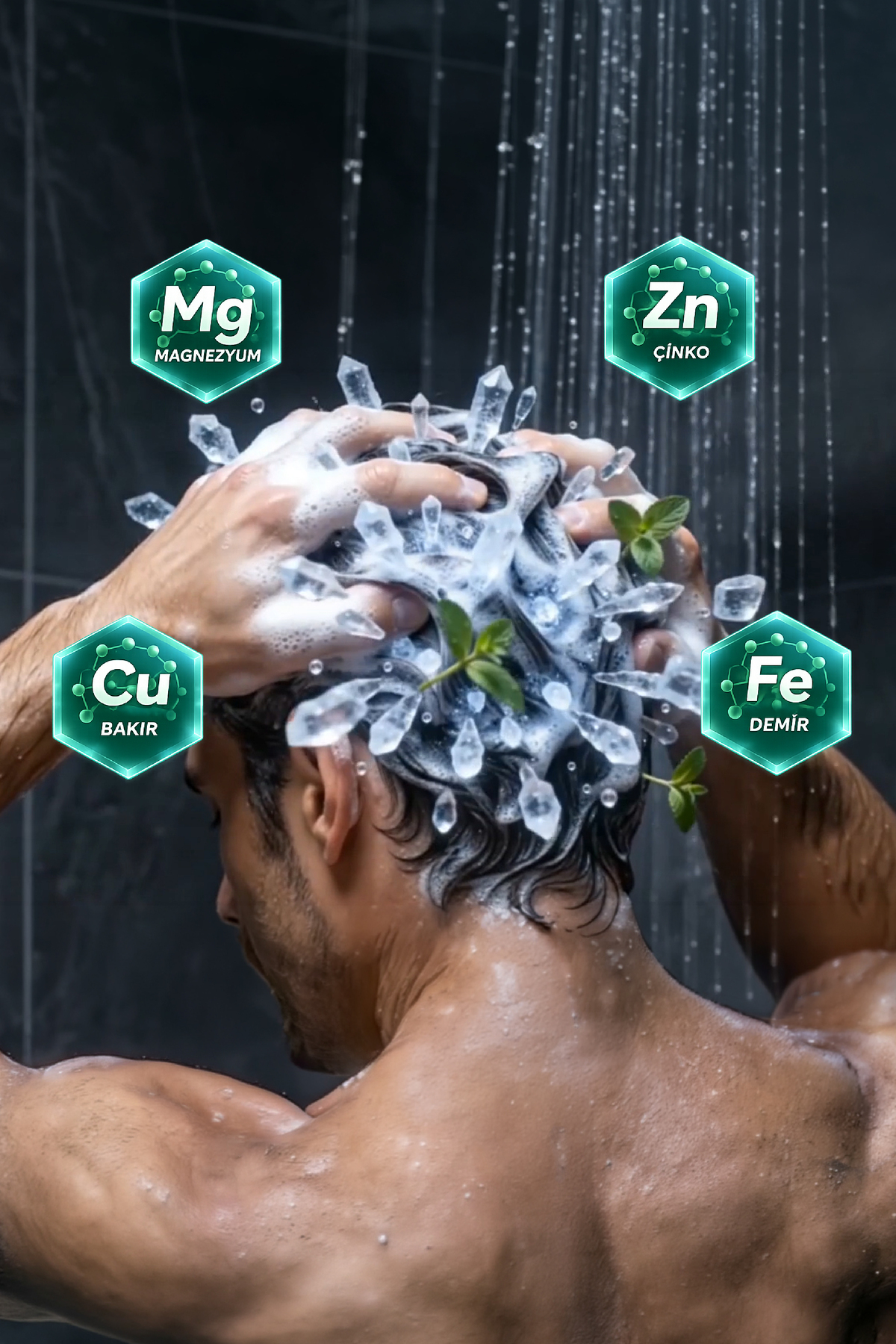 Kepeğe Karşı Etkili Ve Dökülme Karşıtı Magnezyum, Çinko Içeren Mentollü Erkek Şampuanı 400 ml — AJ.01.00009 — تصویر 6 از 10