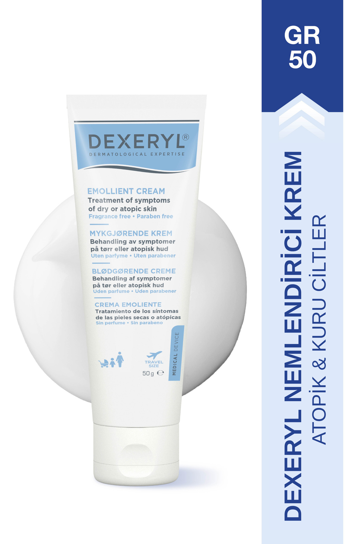 DEXERYL Kuru ve Atopiye Eğilimli Ciltler İçin Nemlendirici Bakım Kremi 50gr — DEX06282