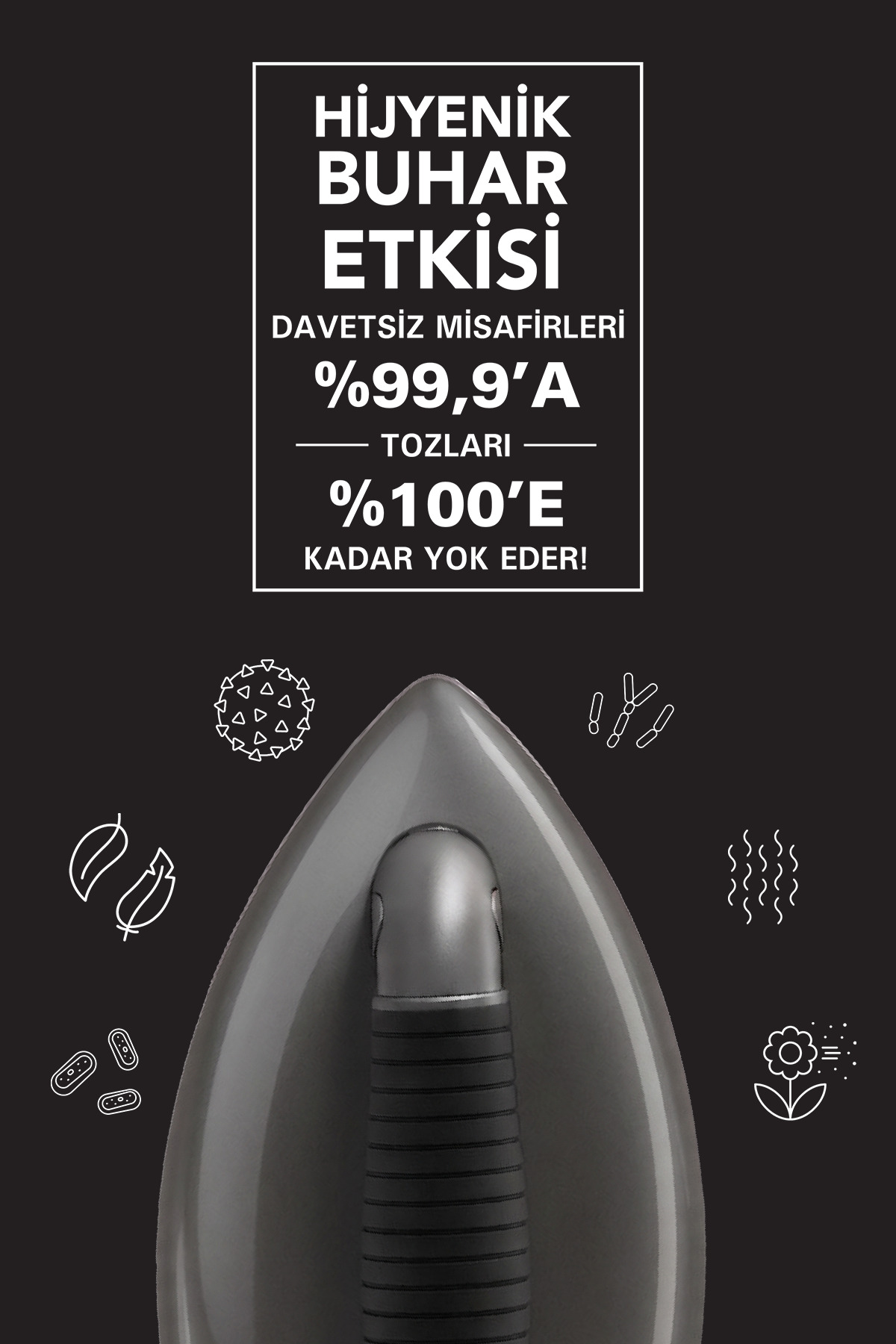 Lift Xtra Buhar Kazanlı Ütü - Titanyum (%100 Kuru Buhar Teknolojisi, %50 Zaman Tasarrufu) 6