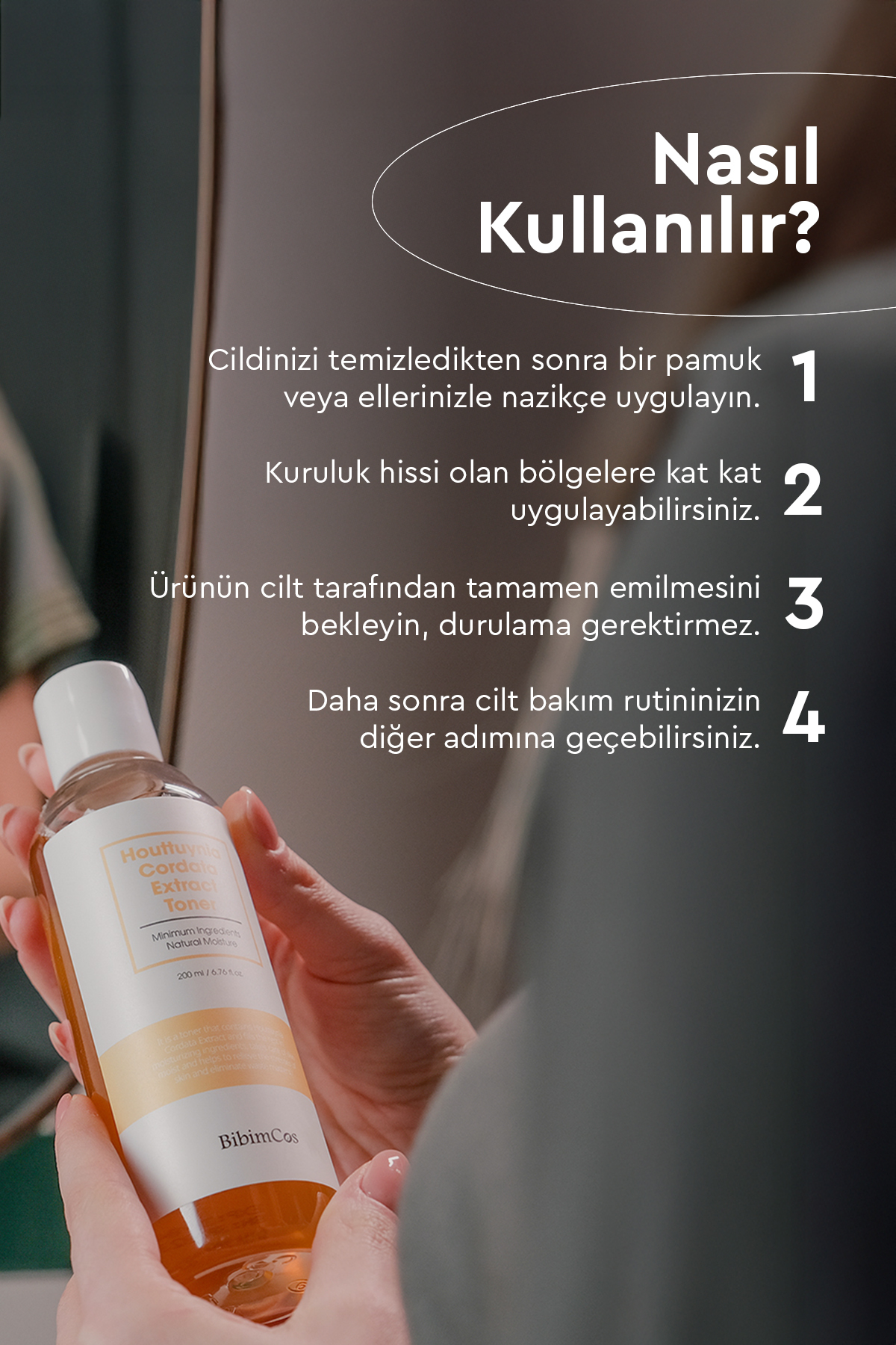 Houttuynia Cordata Extract Toner 200ml - Yatıştırıcı & Nemlendirici Tonik — 2204070 — تصویر 4 از 7