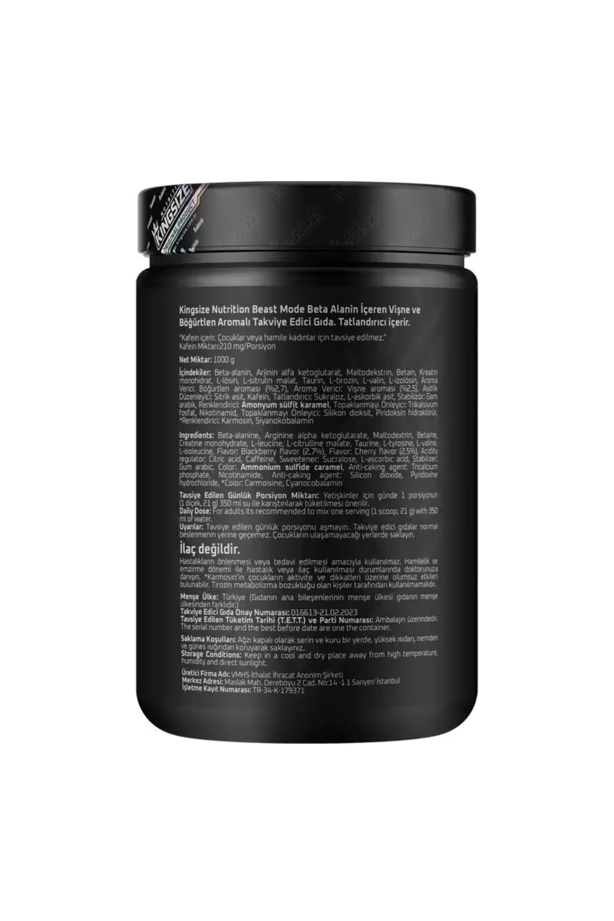 Beast Mode 1000 gr - Kırmızı Meyveler 3