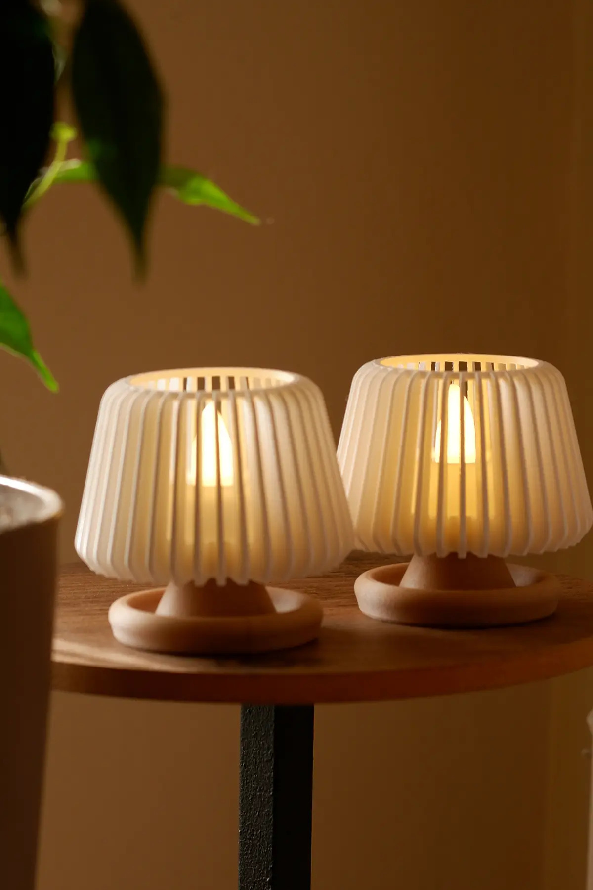 Decorative Led Tealight Candle Holder | Desktop Lighting | Set of 2