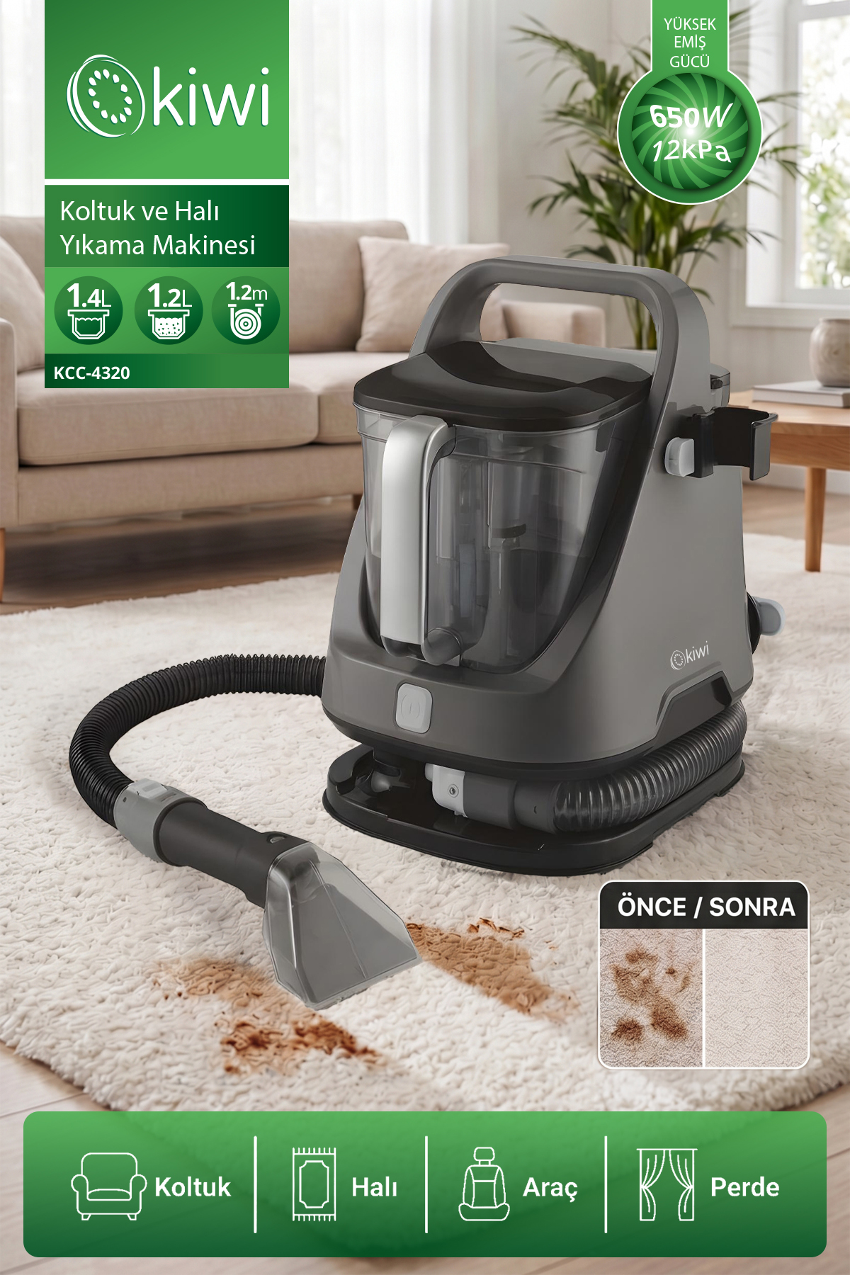 KCC-4320Seat and Carpet Washing Machine Black