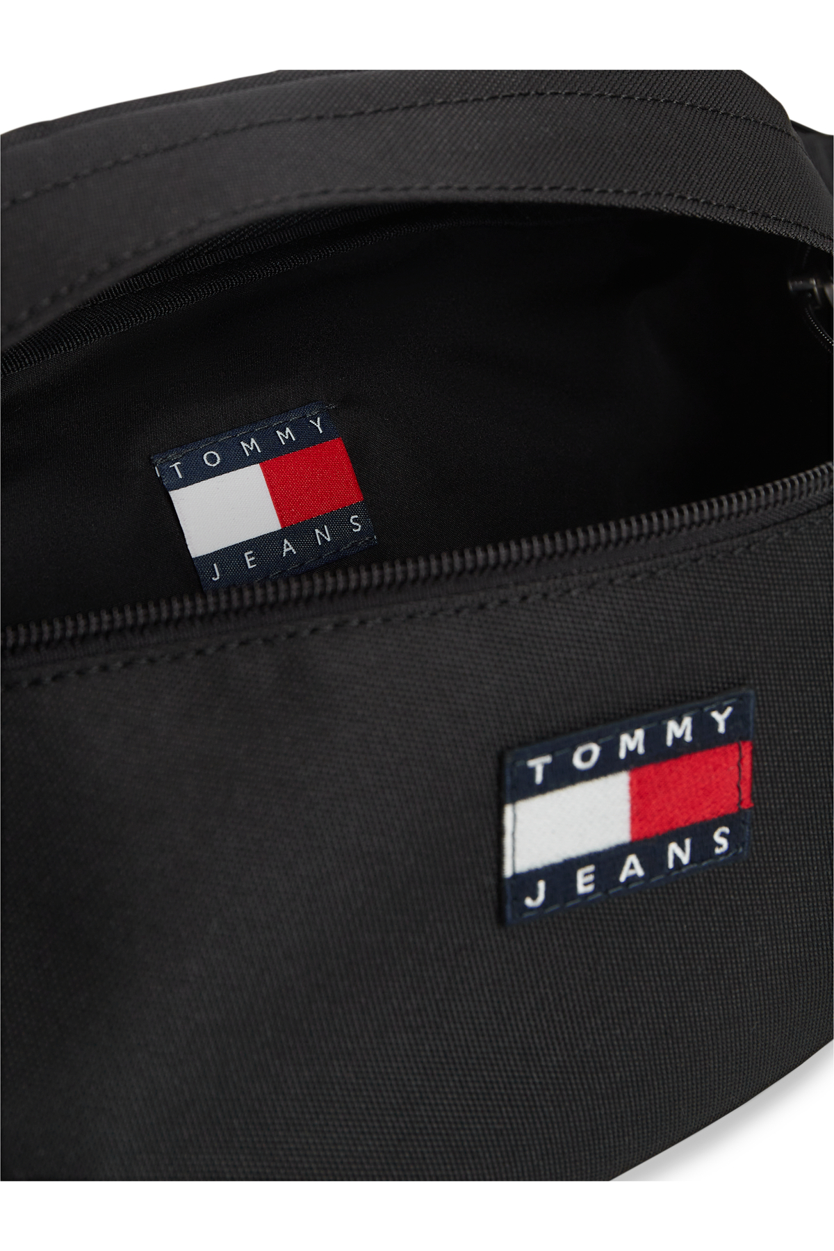 Erkek Marka Logolu Günlük Kullanıma Uygun Siyah Bel Çantası Tommy Hilfiger تامی هیلفیگر اورجینال - تصویر 8