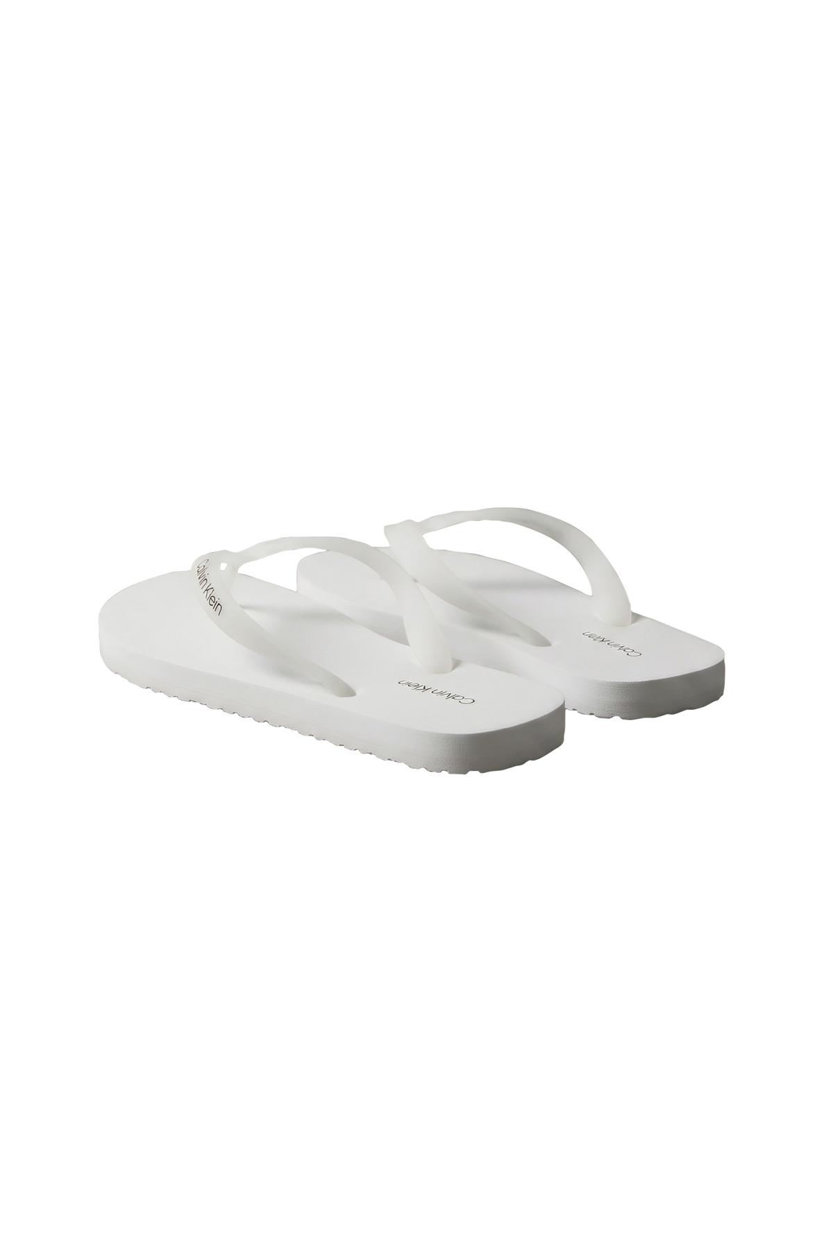 Calvin Klein White Polyurethane Men Men\'s Slipper Calvin Klein Square Logo Slides Men | Plutosport main image 4