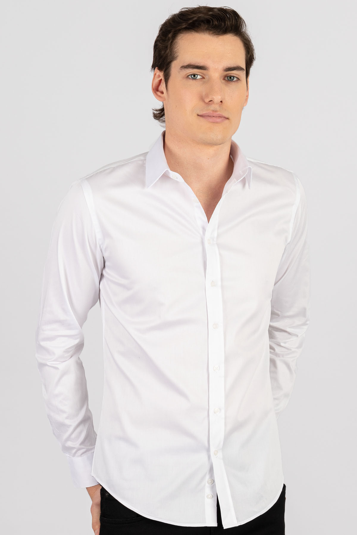 پیراهن مردانه سفید تودورز | اورجینال DR220028-01 - تصویر 4