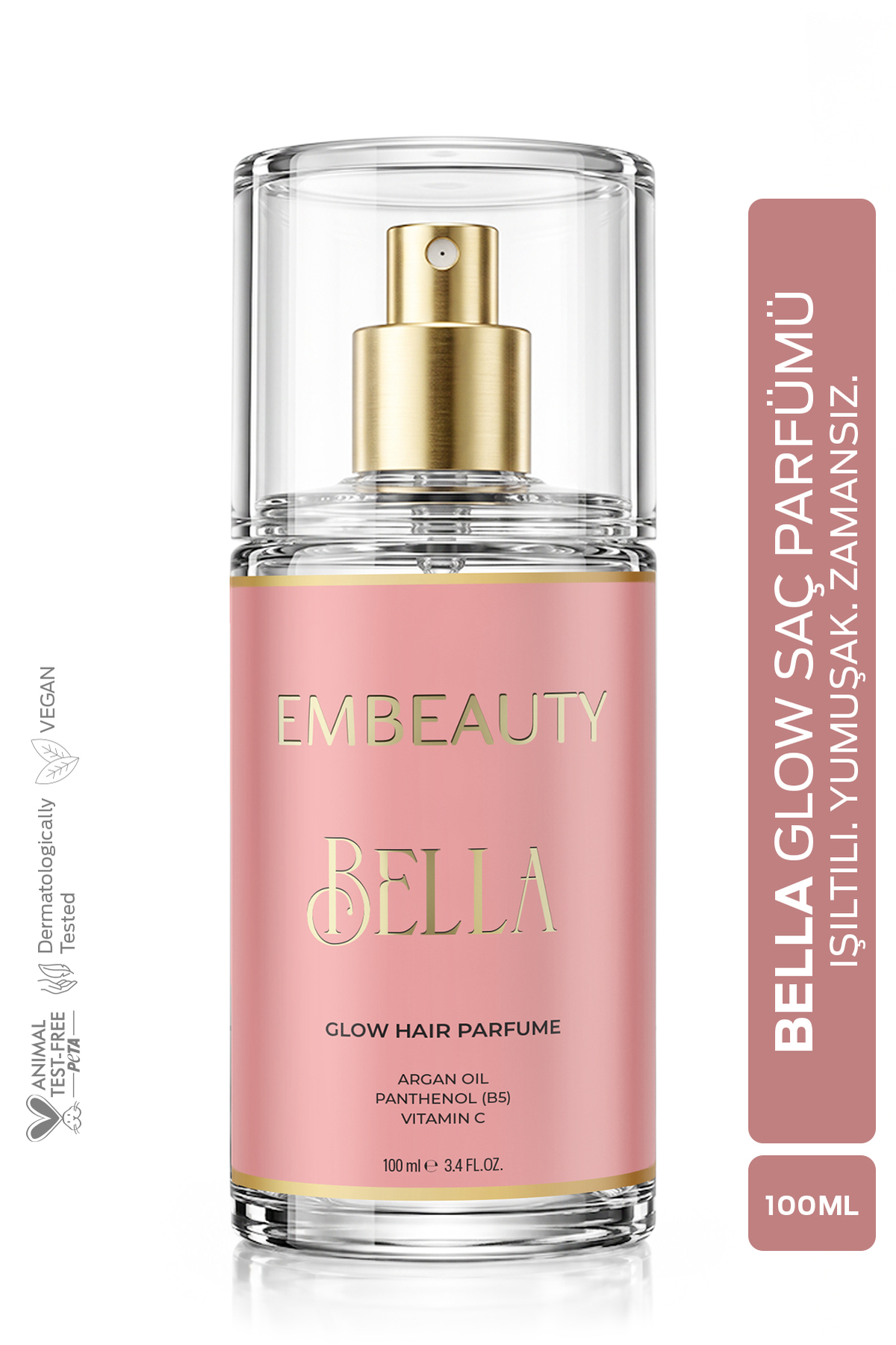 Embeauty Bella Glow Argan Yağı İçerikli Besleyici Saç Parfümü 100 ml