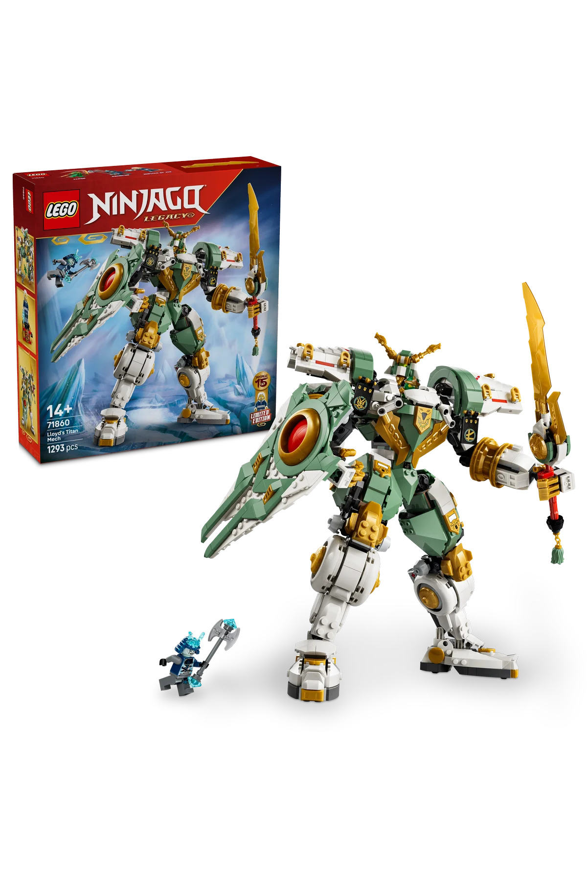 NAO 2枚セット 7レコード LEGO ® NINJAGO® Lloyd'un Titan Robotu 15. Yıl Dönümü 71860 - 14+