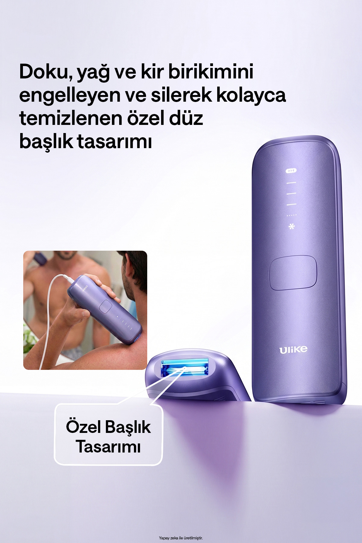 Air 3 Acıyı Önleyen Sapphire Buz Soğutma IPL Lazer Epilasyon Aleti Mor, 700.000 Atım, Deri Kutulu — بنفش UI06 — تصویر 11 از 12