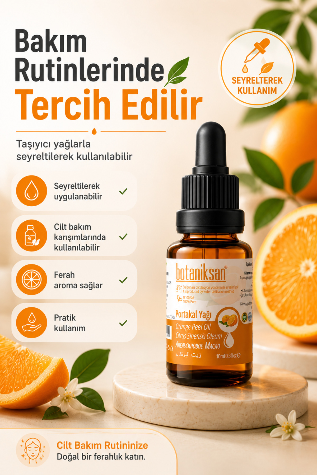 Portakal Yağı 10ml Distilasyon Saf Doğal Katkısız — PORTAKAL YAĞI 10ML — تصویر 5 از 8