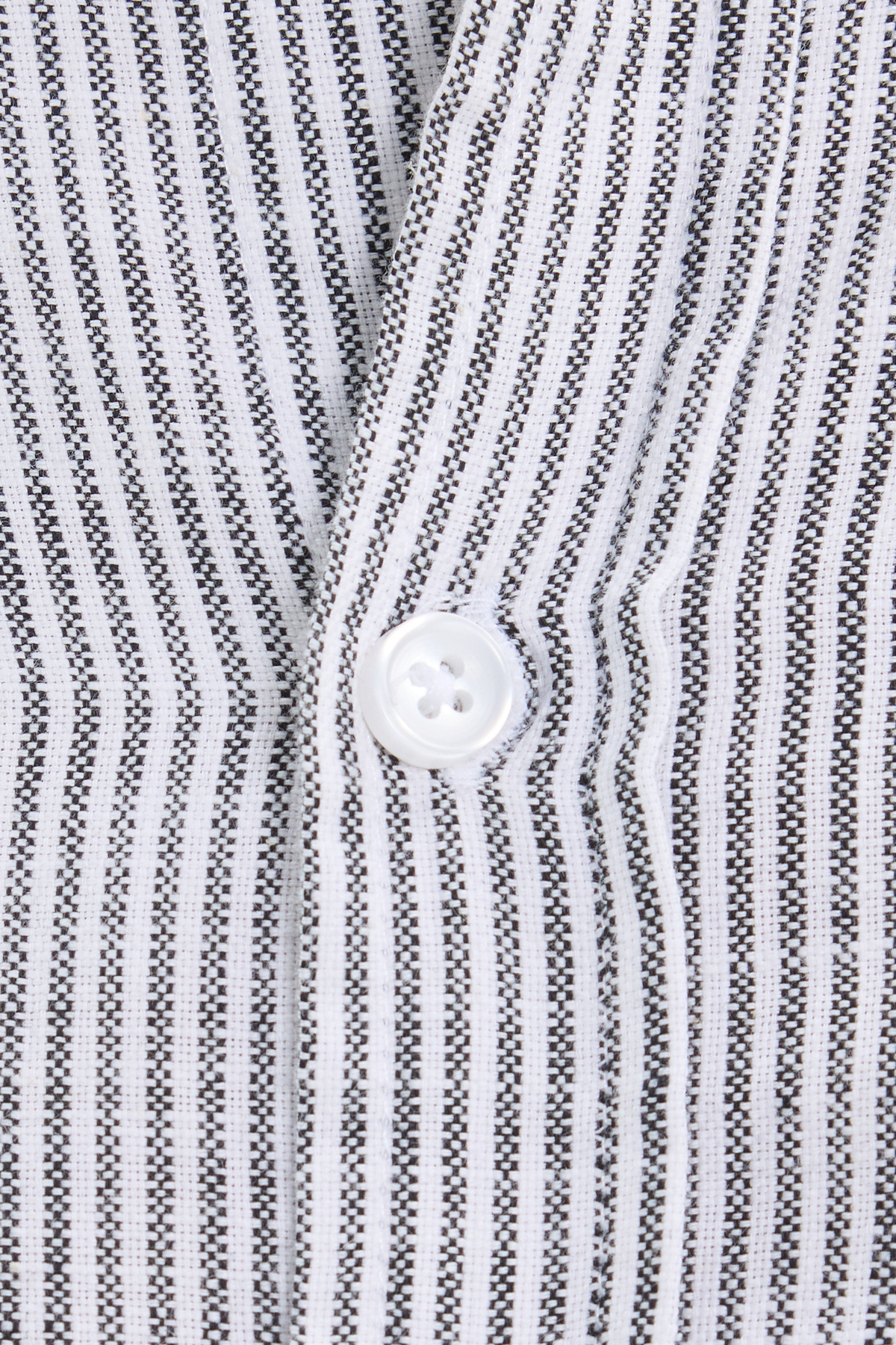 پیراهن تودورز مردانه کتان پنبه ای مشکی  راه راه Slim Fit/اسلیم فیت    آستین بلند کژوال/روزمره | Tudors DR250031-3325 TR - تصویر 8