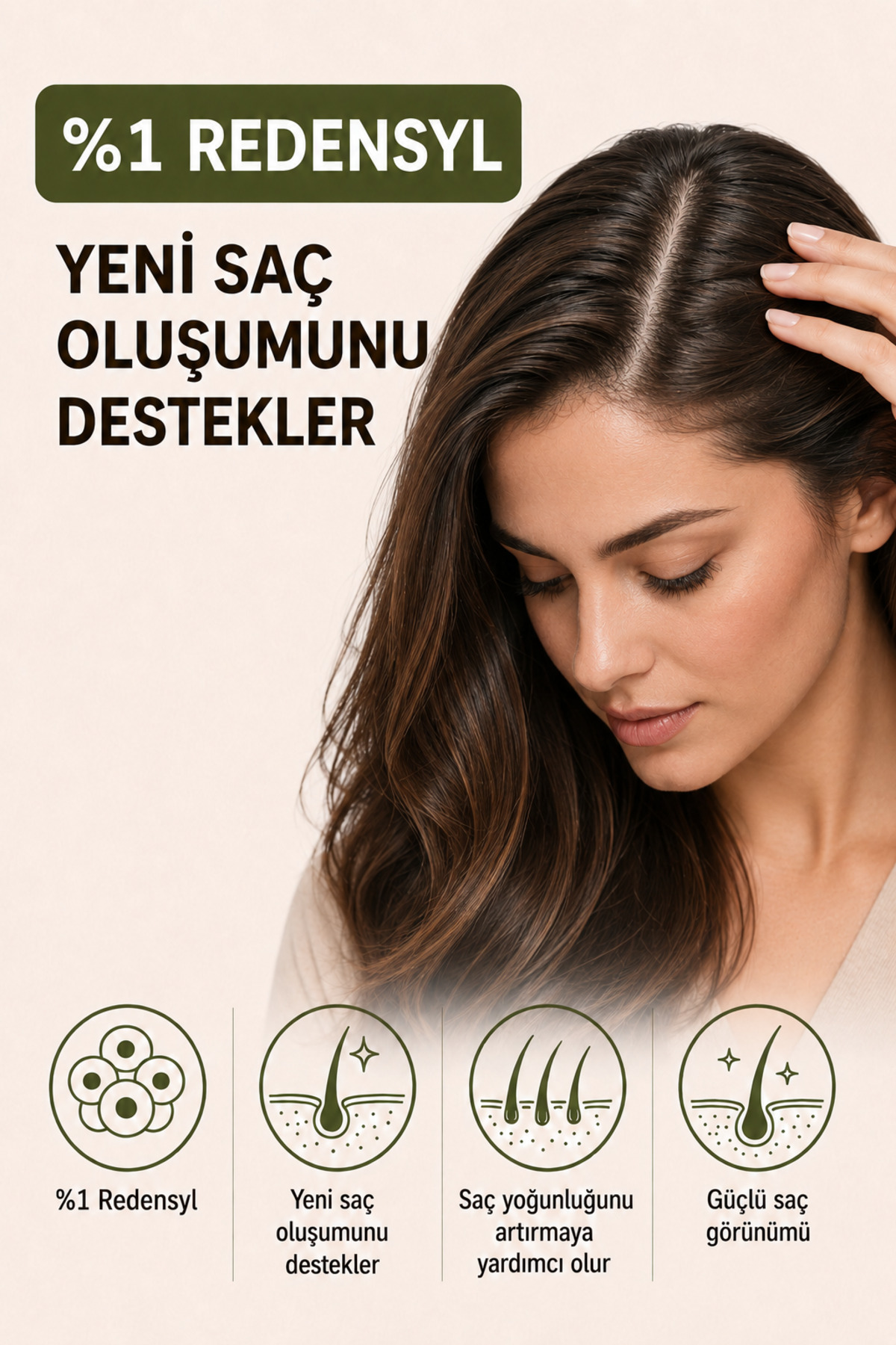 Saç Bakım Serumu (Kadın) | Saç Dökülme Karşıtı Serum | Kadın Saç Bakımı | Keratin Saç Bakımı | 50 ml — 8697796003241 — تصویر 4 از 8