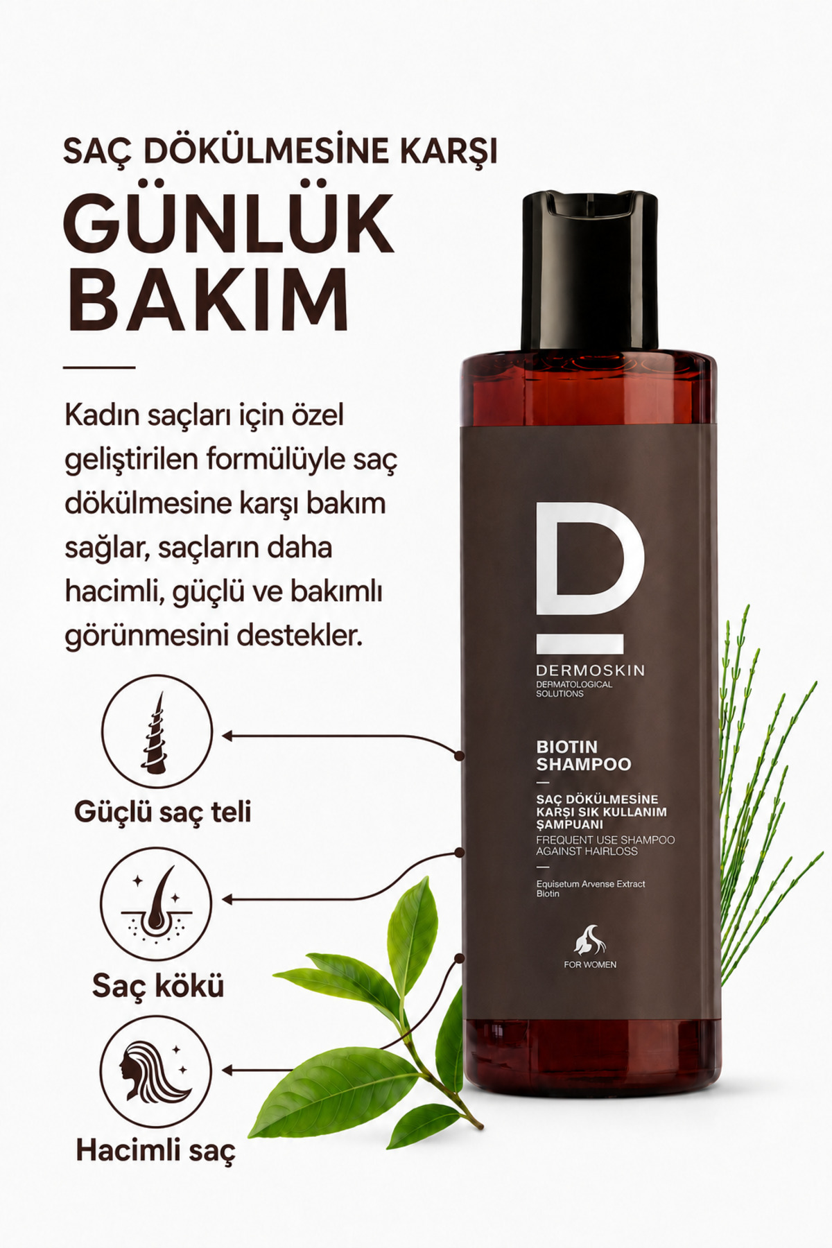 Biotin Şampuan (Kadın) | Saç Dökülmesi Karşıtı Şampuan | Kadın Saç Bakımı | 200 ml — 40093019 — تصویر 8 از 10
