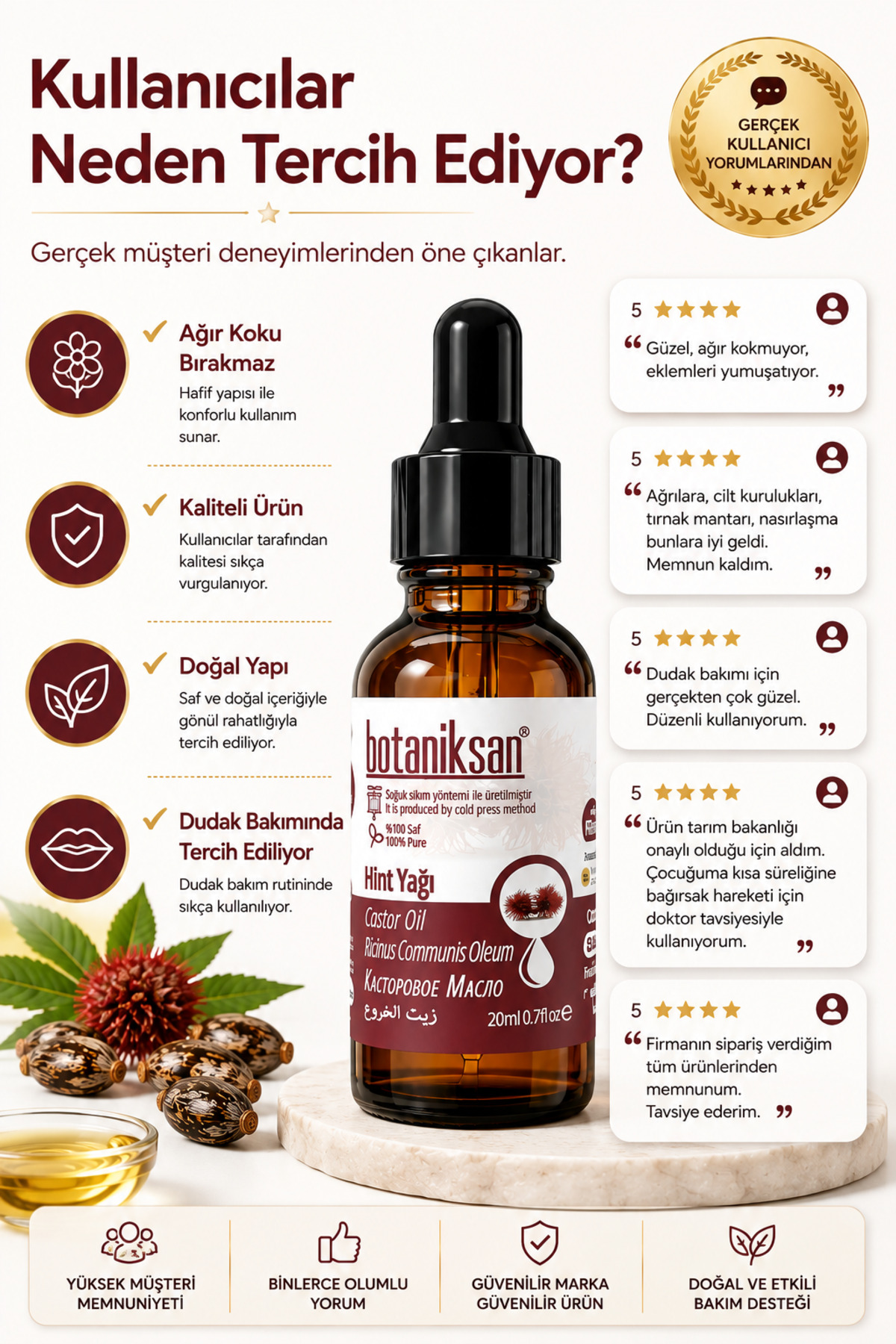 Hint Yağı 20ml Soğuk Sıkım, Saf, Doğal, Katkısız — HİNT YAĞI 20ML — تصویر 5 از 8