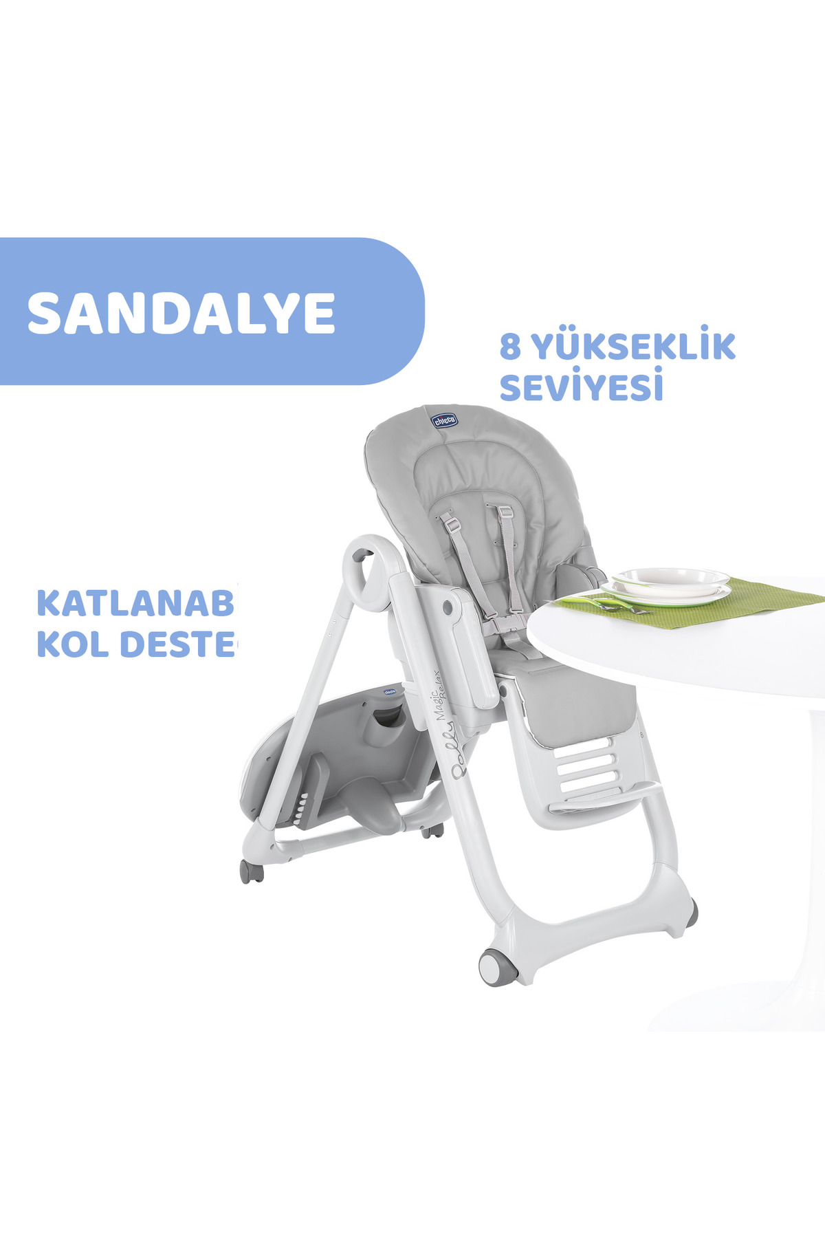 Chicco Polly Magic Relax 0+ Ay Mama Sandalyesi Oyuncaklı Katlanabilir