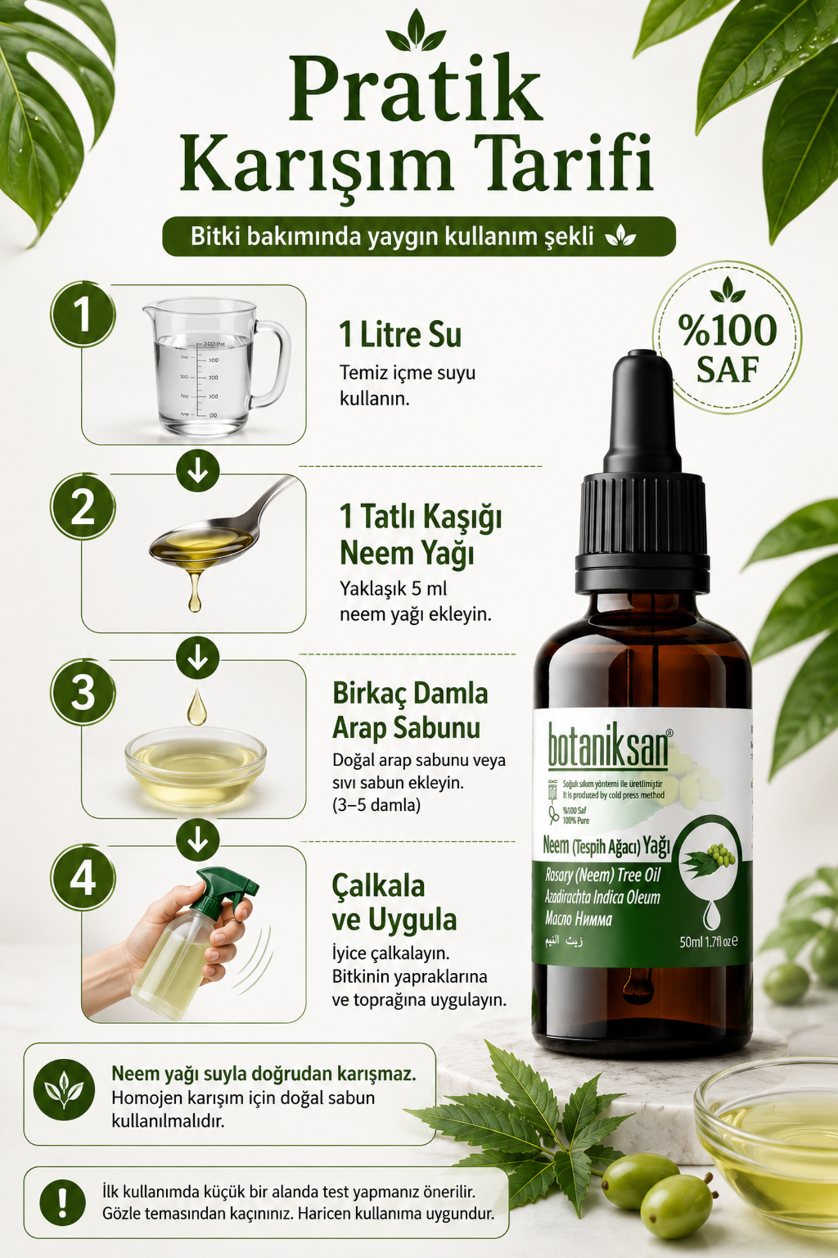 Tesbih Ağacı Neem Yağı 50 Ml Soğuk Sıkım Tesbih Ağacı Neem Yağı 50ml — TESBIHAGACIYAGI50ML — تصویر 4 از 8