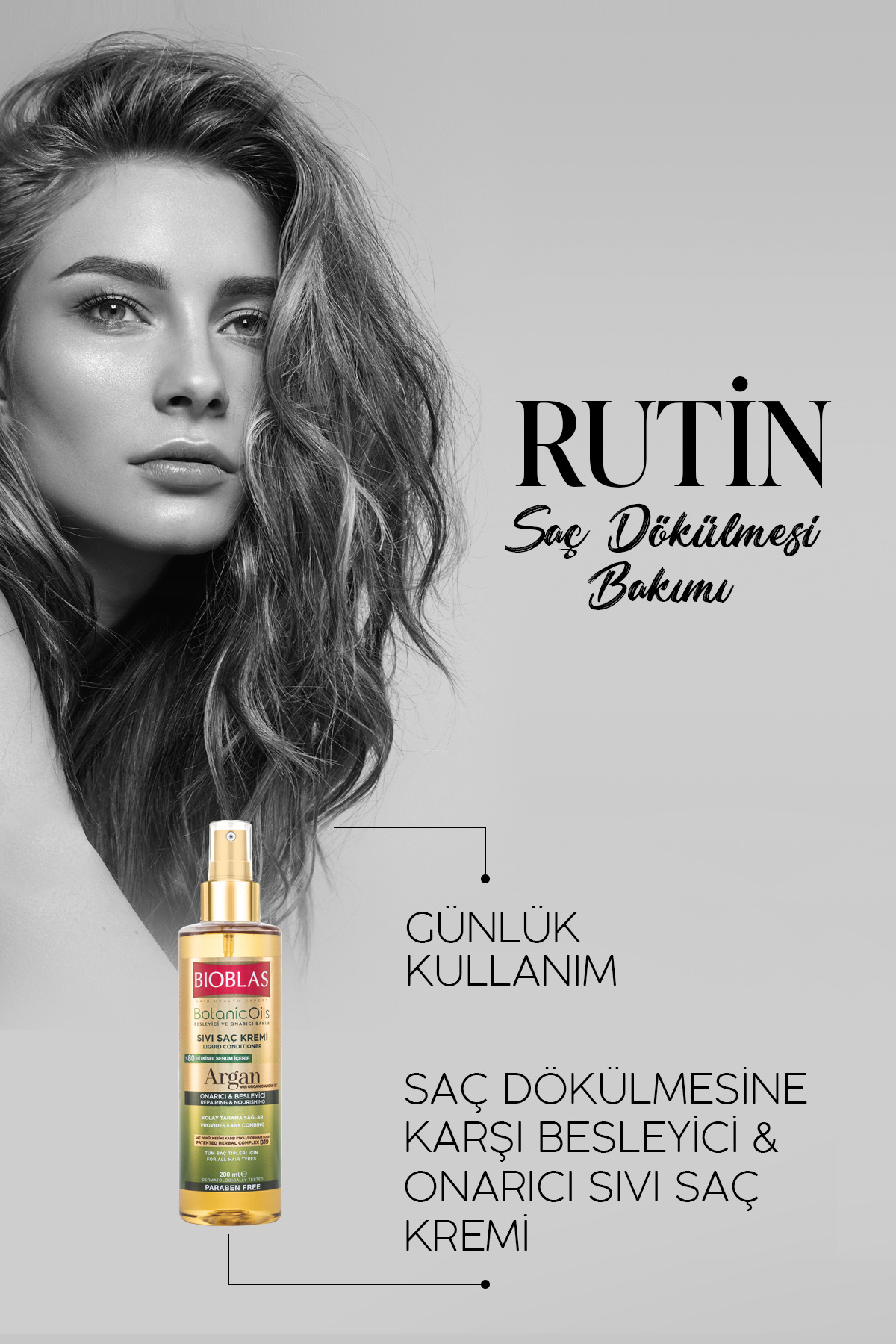 Botanic Oils Argan Yağlı Sıvı Saç Kremi 2 x 200 Ml Onarıcı Bakım Kremi — B10400 — تصویر 5 از 5