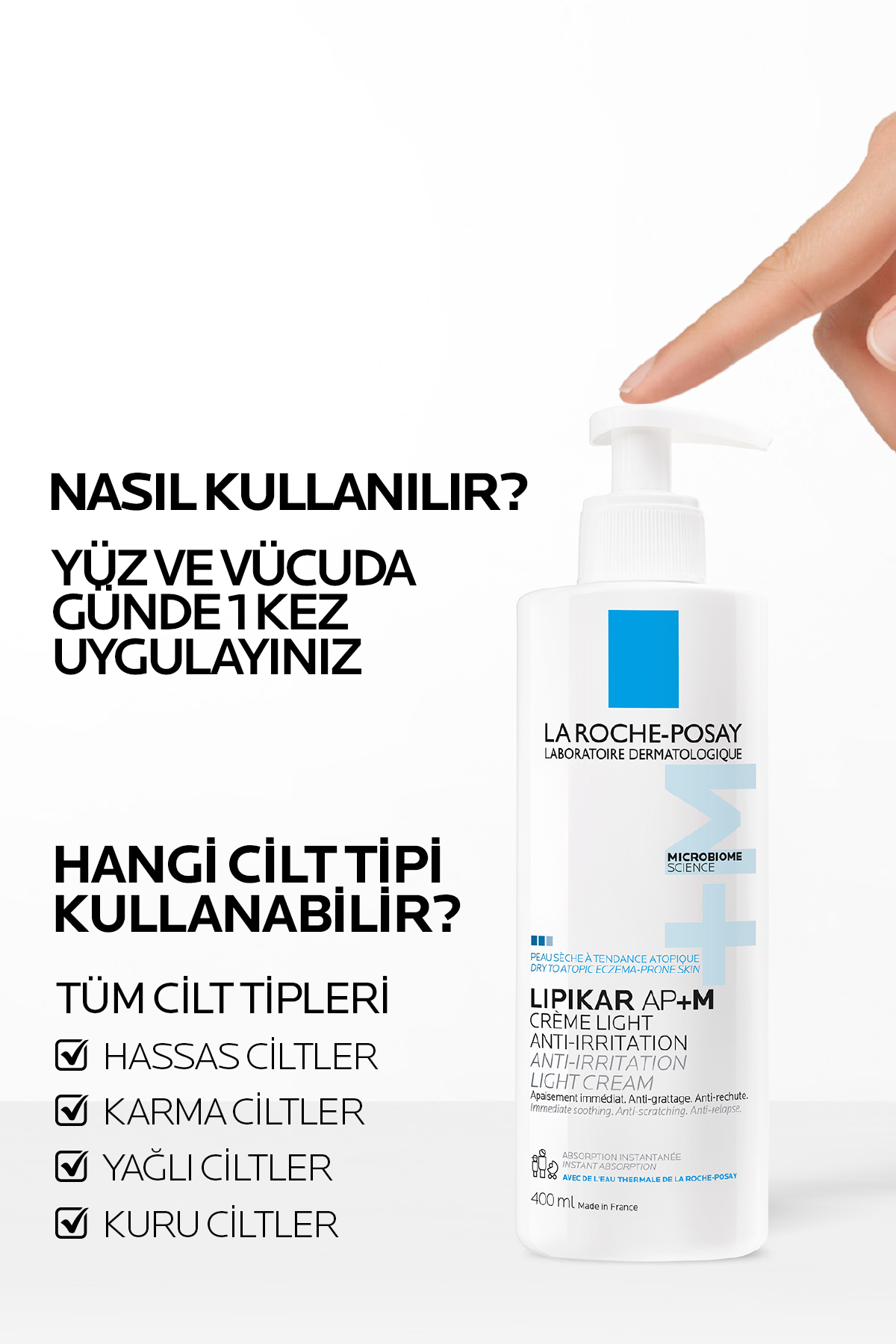Lipikar Baume LIGHT AP + M Atopiye Eğilim Gösterebilen Ciltler — 3337875803786 — تصویر 5 از 7