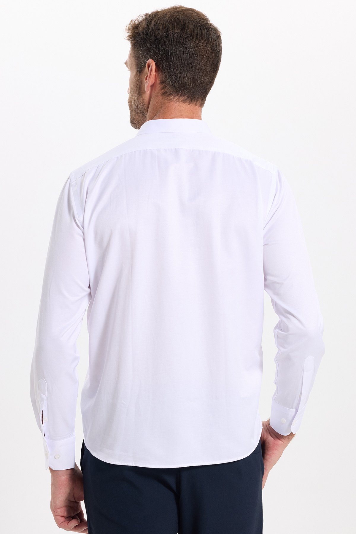 پیراهن مردانه سفید تودورز | اورجینال RG250007 - تصویر 8