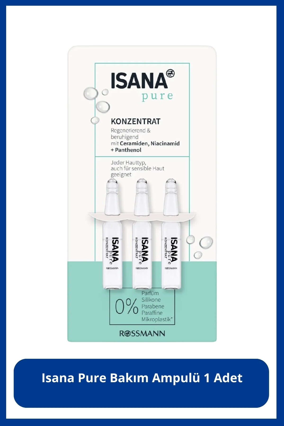 ISANA Pure Bakım Ampulü, 3x2ml — SR26020425