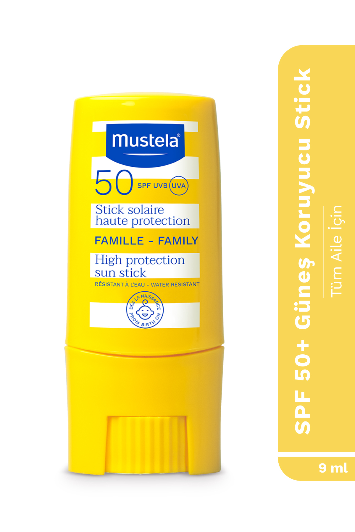 Mustela SPF50+Yüksek Koruma Göz Çevresi Dudak Hassas Bölge Güneş Koruyucu Suya Dayanıklı Stick 9ml — 1211