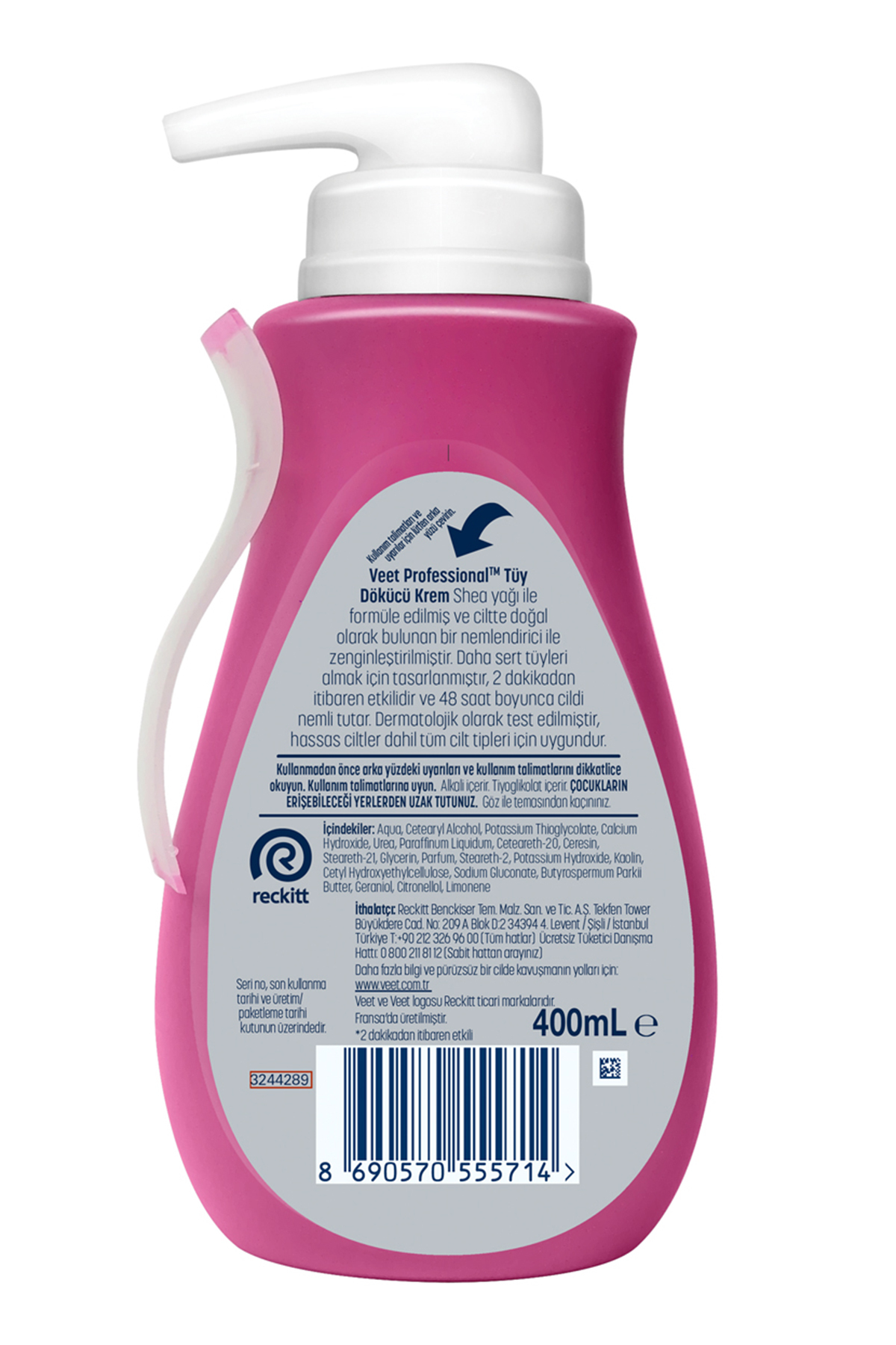 Professional Tüm Cilt Tipleri Tüy Dökücü Krem 2 x 400 ml Ekonomik Set — PKTCNTPRFSTYDK400 — تصویر 8 از 8