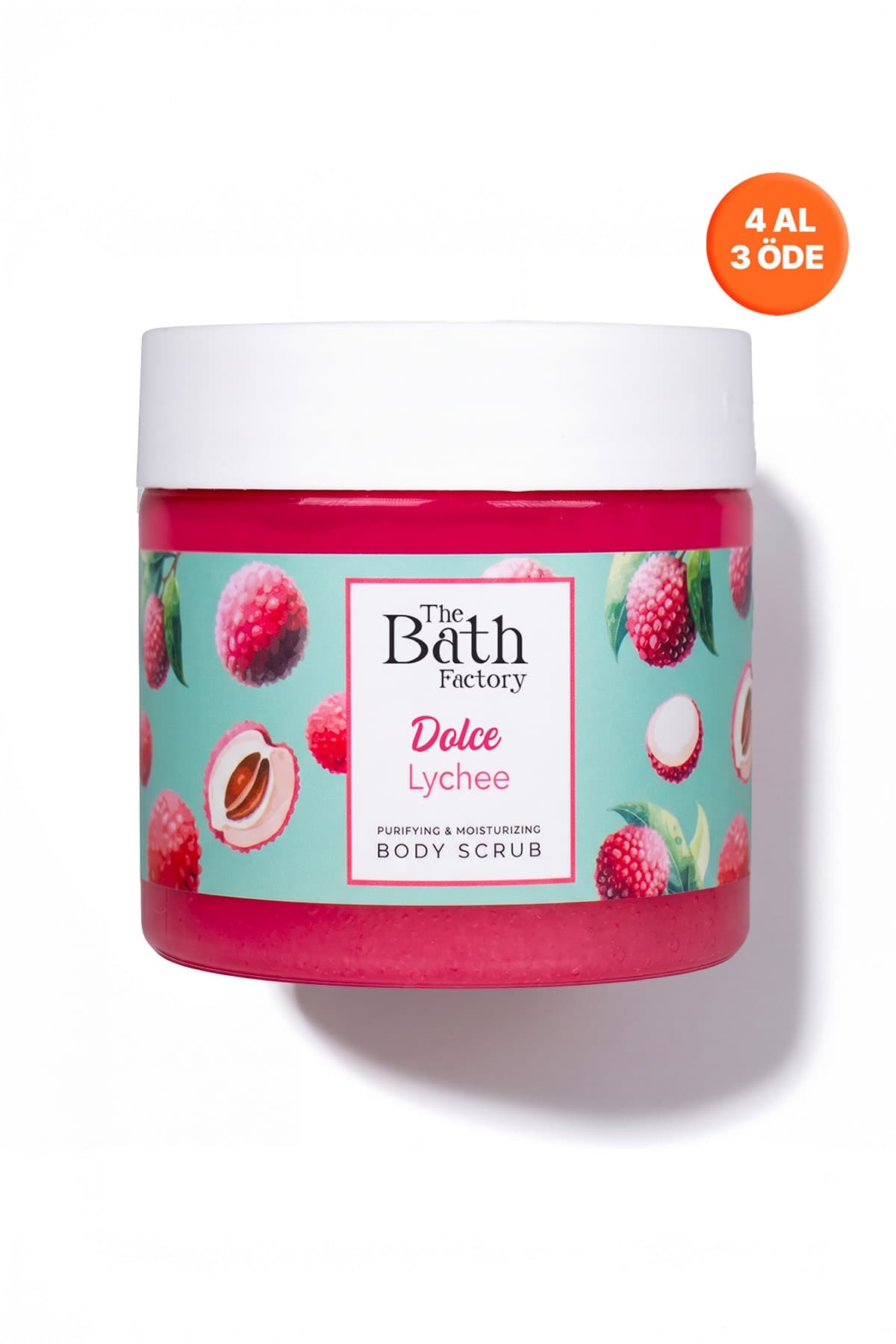 THE BATH FACTORY Nemlendirici Ve Arındırıcı Vücut Peelingi - Liçi Aromalı 300gr — BF072