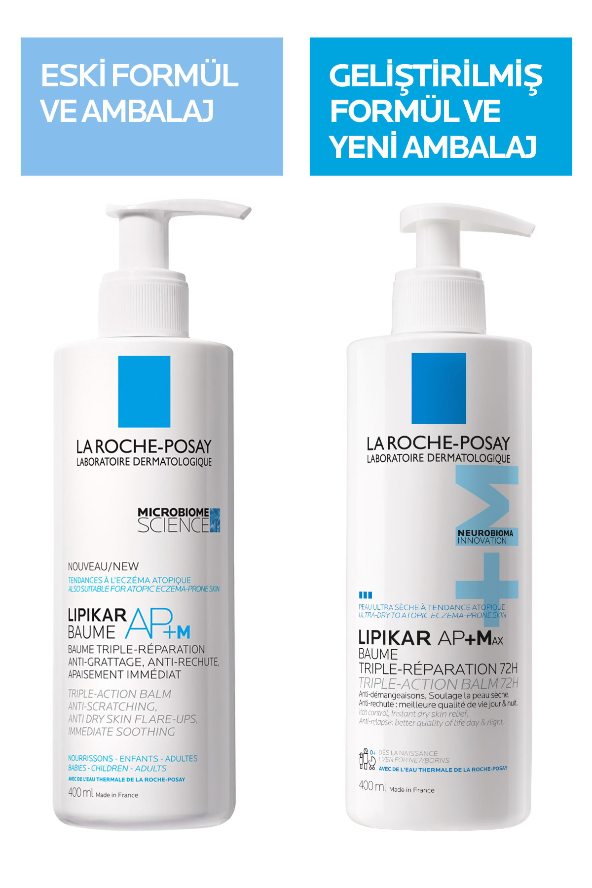 Lipikar Baume AP+MAX Kuru ve Atopiye Eğilim Gösterebilen Ciltler İçin Nemlendirici Balsam 400 ml — 3337875696548 — تصویر 8 از 9