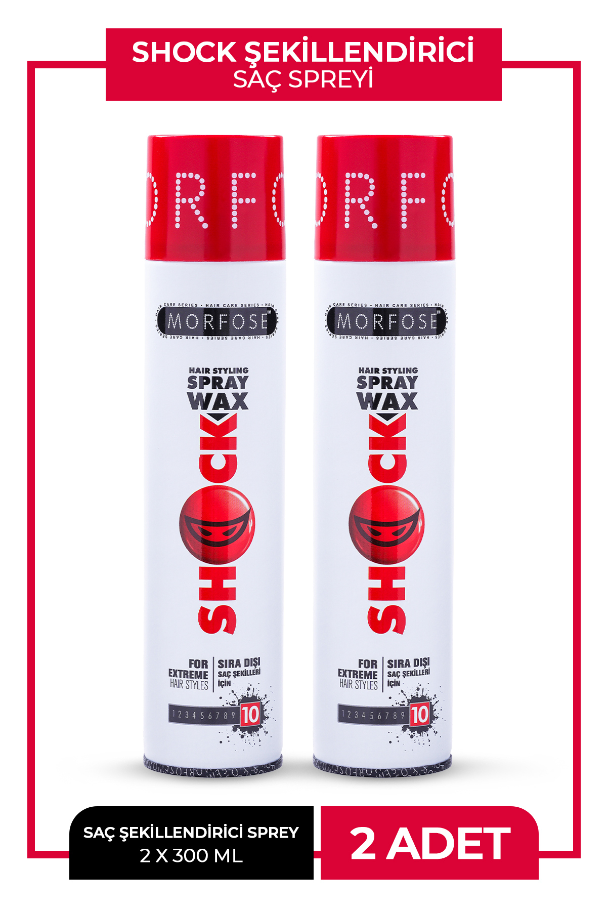Morfose Shock Wax Saç Spreyi 300 ml 2 Adet — 1100012973-3
