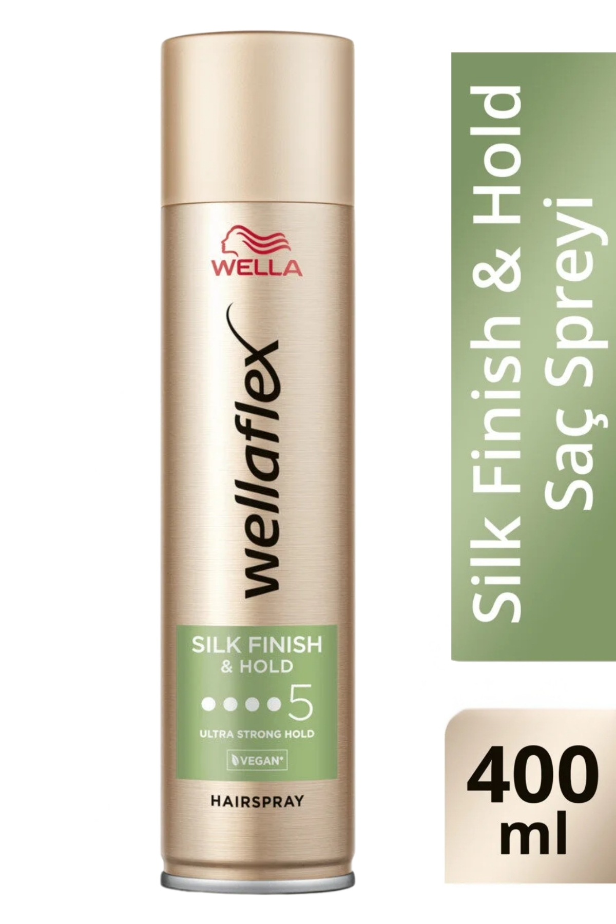 Wella Wellaflex Silk & Finish Hold İpeksi Görünümlü Tutuş Sağlayan Saç Spreyi Ultra Strong Hold 400 ML — 4056800706198
