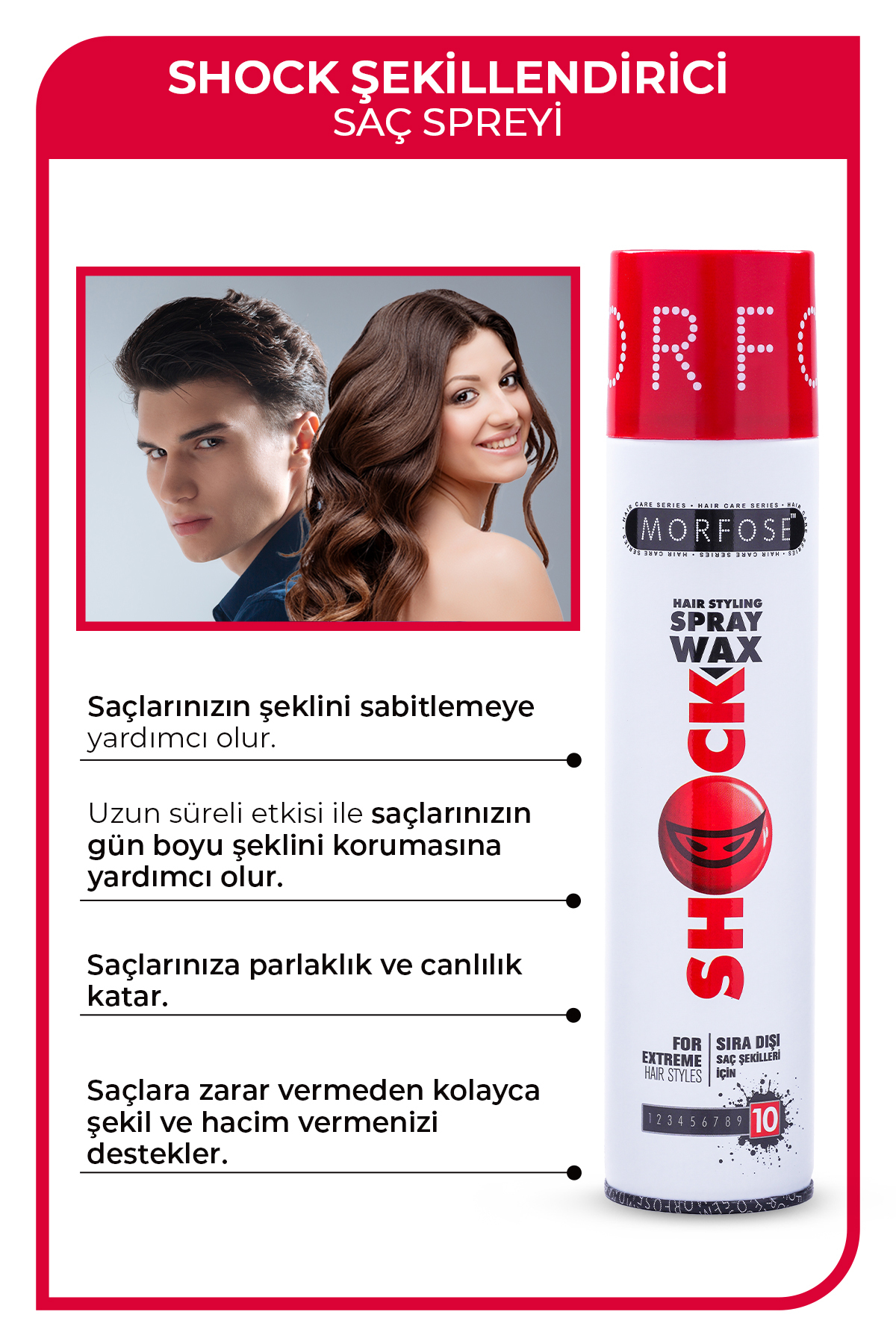 Shock Wax Saç Spreyi 300 ml 2 Adet — 1100012973-3 — تصویر 3 از 4