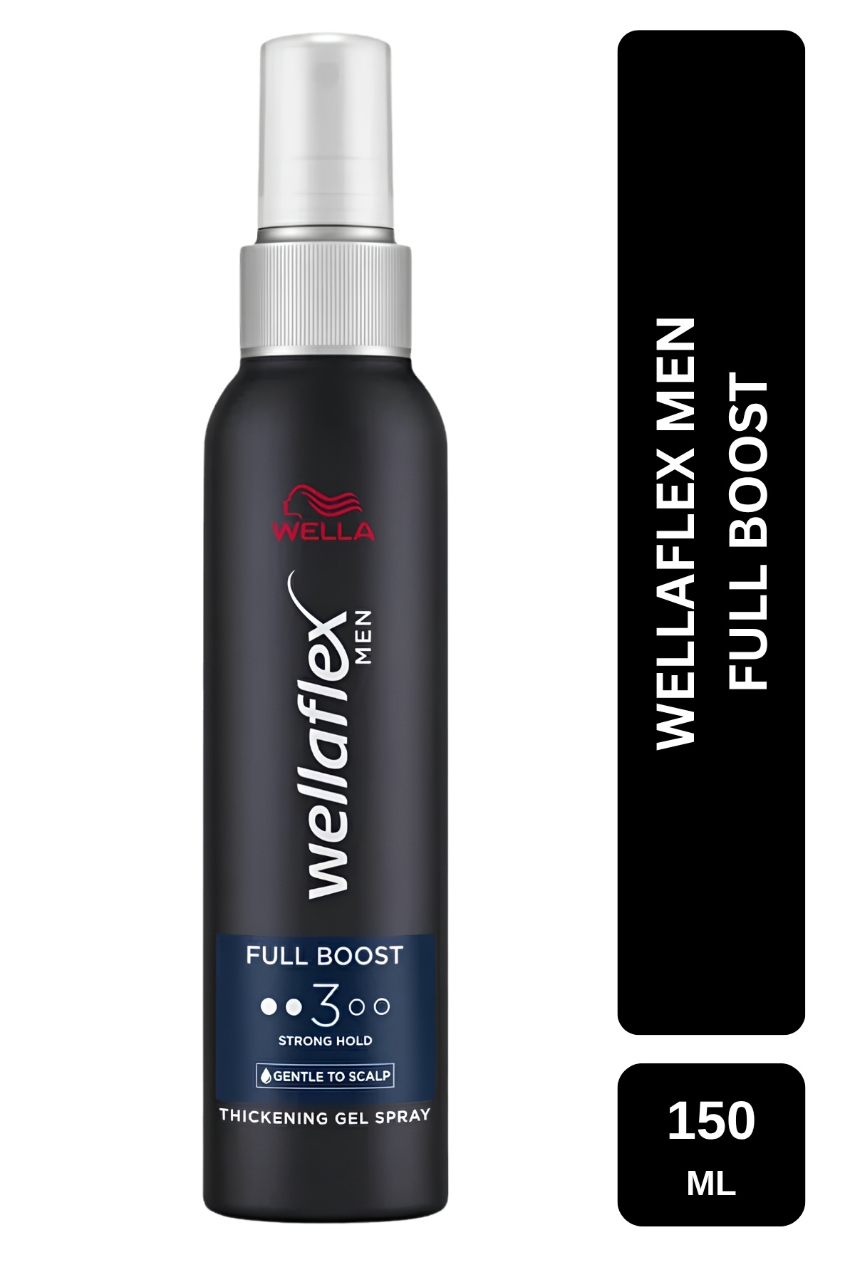 Wella Wellaflex Men Full Boost Kalın Telli Dolgun Görünüm Kafeinli Erkek Jel Saç Spreyi Strong Hold 150 ML — 4064666587608