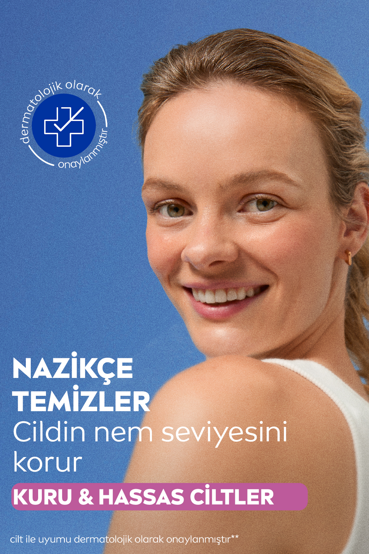 Yatıştırıcı Yüz Temizleme Köpüğü 150ml, Kuru ve Hassas Cilt, Hyaluronik Asit, X2Adet, Pamuk Hediyeli — SET.NVE.847 — تصویر 4 از 8